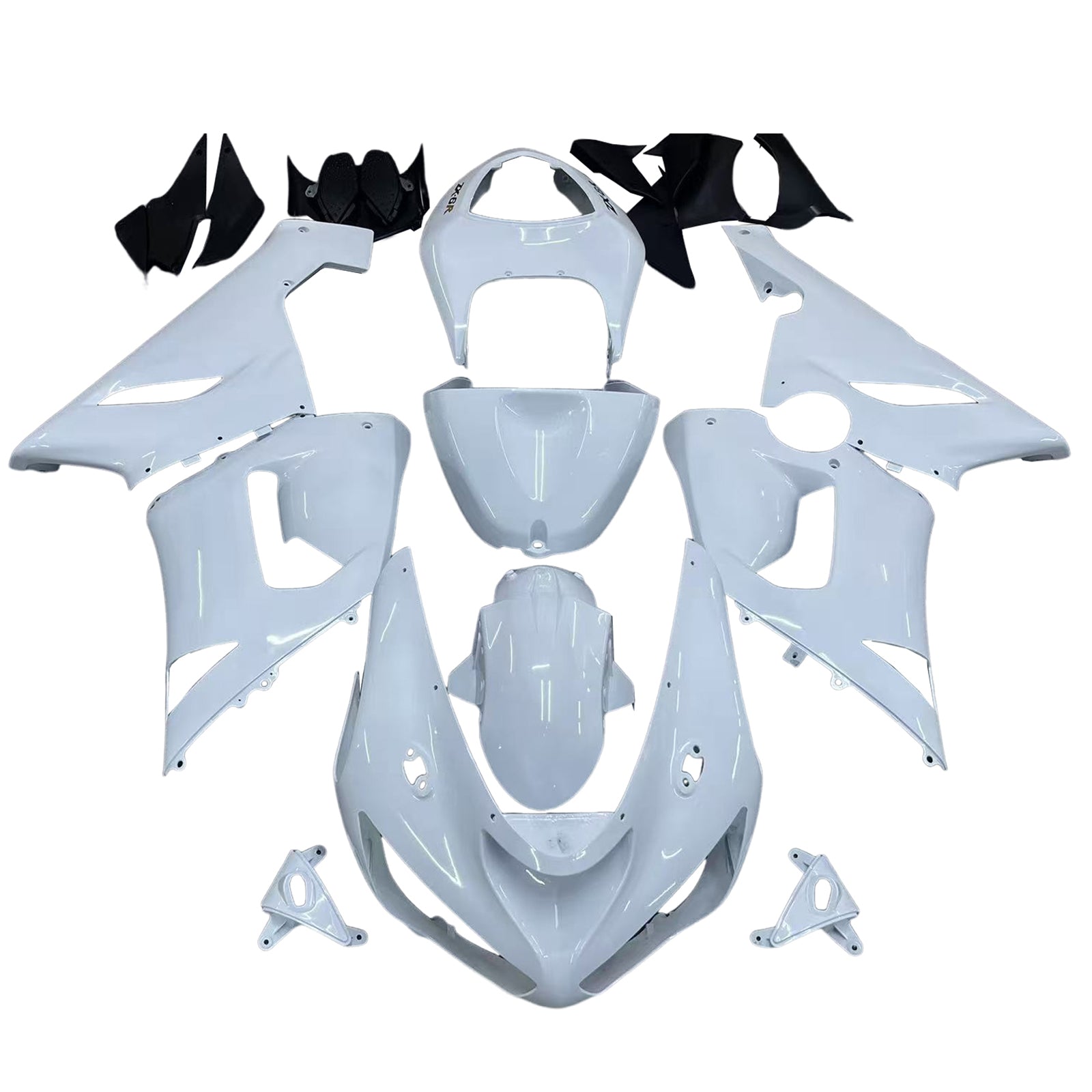 Fairings 2005-2006 Kawasaki ZX6R 636 White ZX6R Ninja Generic