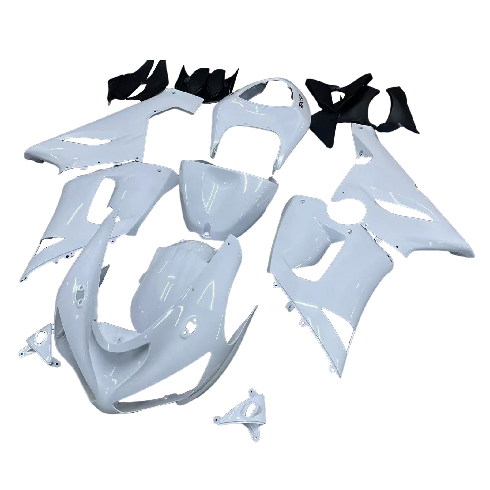 Fairings 2005-2006 Kawasaki ZX6R 636 White ZX6R Ninja Generic