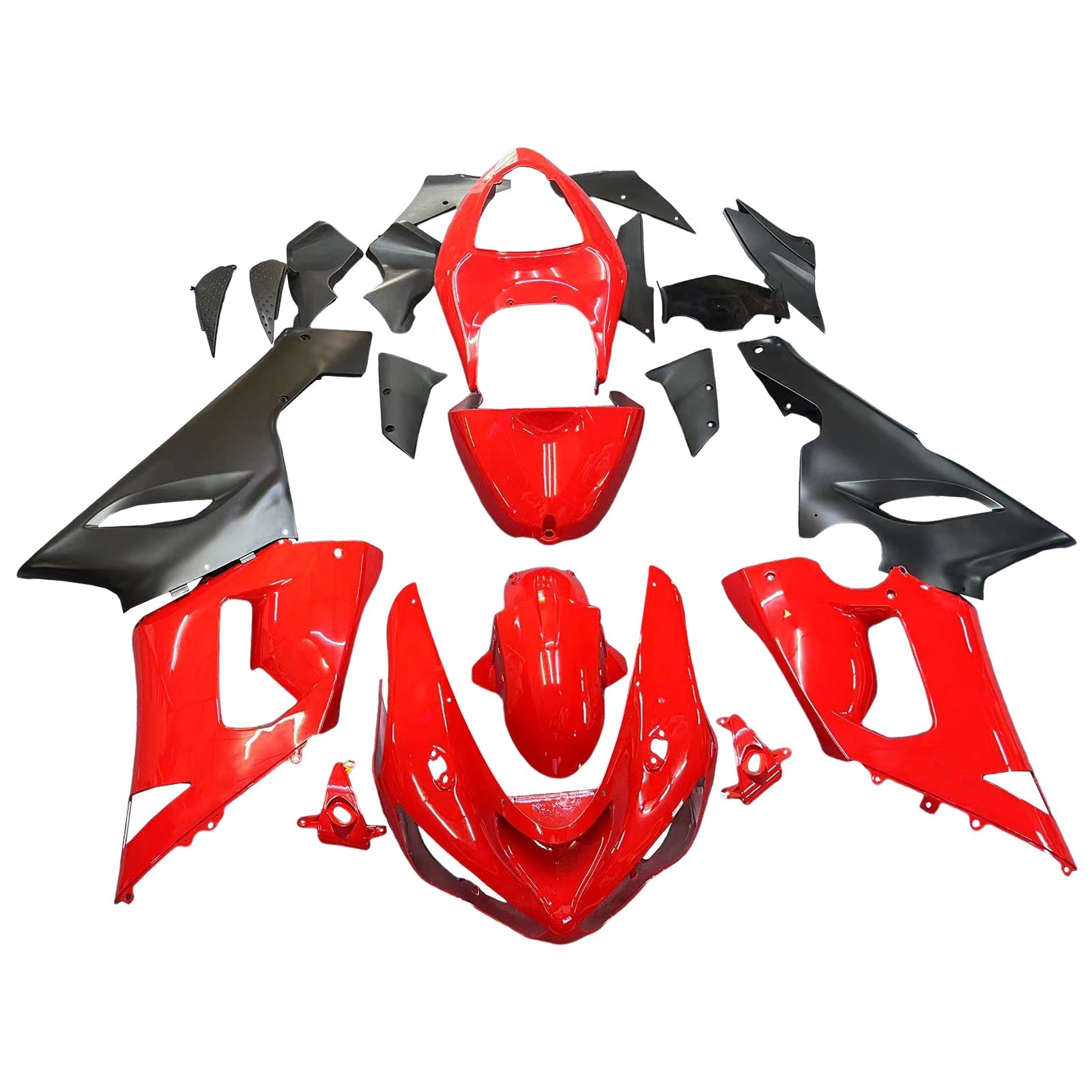 가와사키 ZX6R 636 2005-2006 페어링 키트 차체 플라스틱 ABS