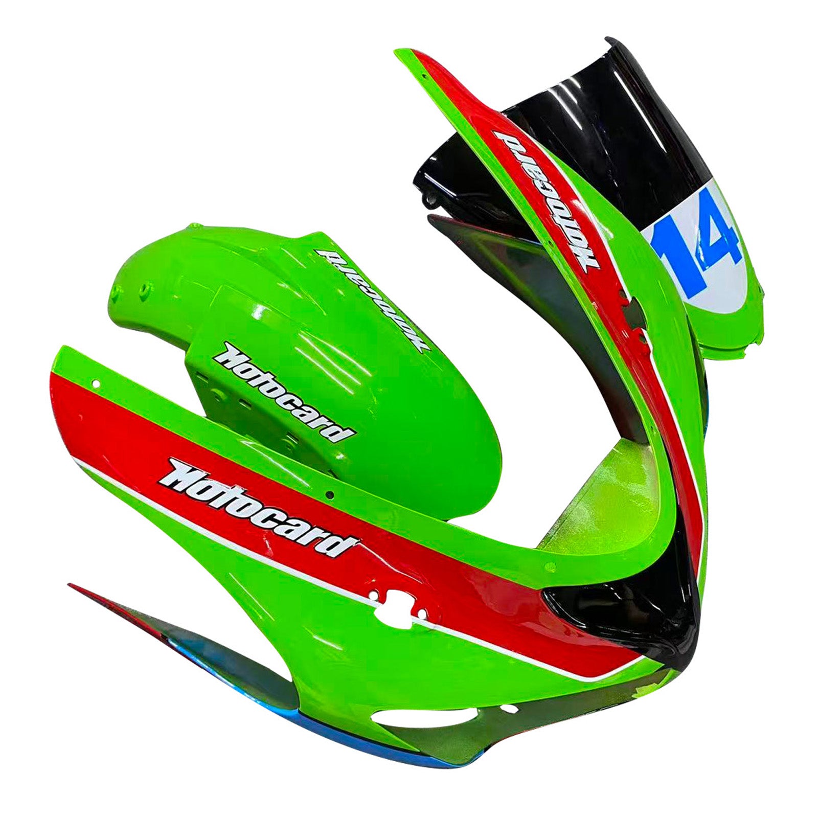 가와사키 ZX6R 636 2005-2006 페어링 키트 차체 플라스틱 ABS