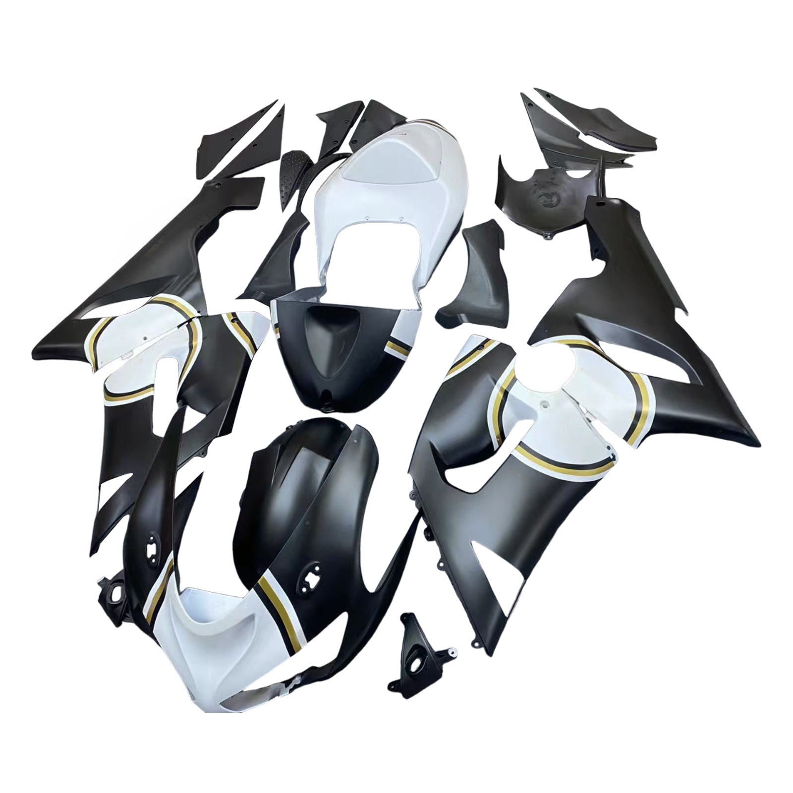 Injection Fairing Kit Bodywork Plastic ABS fit For Kawasaki ZX6R 636 2005-2006