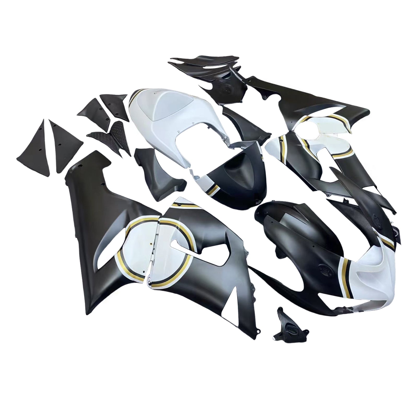 Injection Fairing Kit Bodywork Plastic ABS fit For Kawasaki ZX6R 636 2005-2006