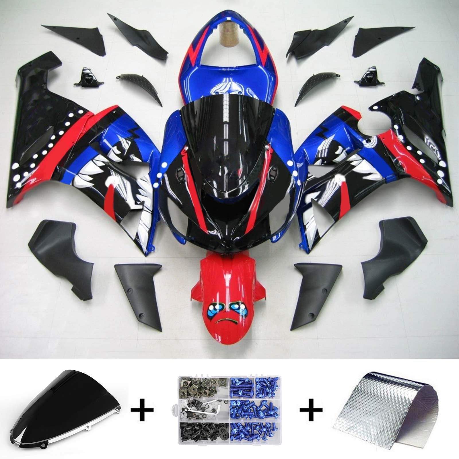 Fairing Kit For Kawasaki ZX6R 636 2005-2006 Generic