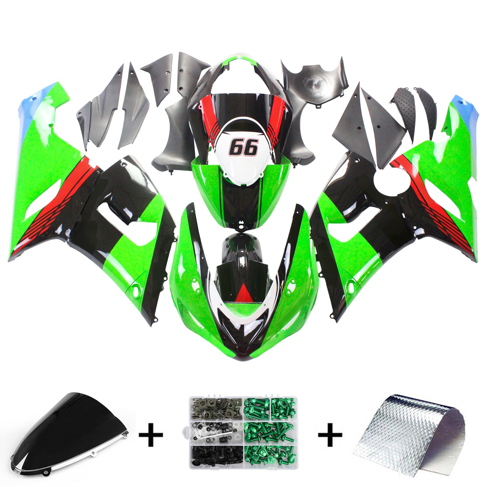 Fairing Kit For Kawasaki ZX6R 636 2005-2006 Generic