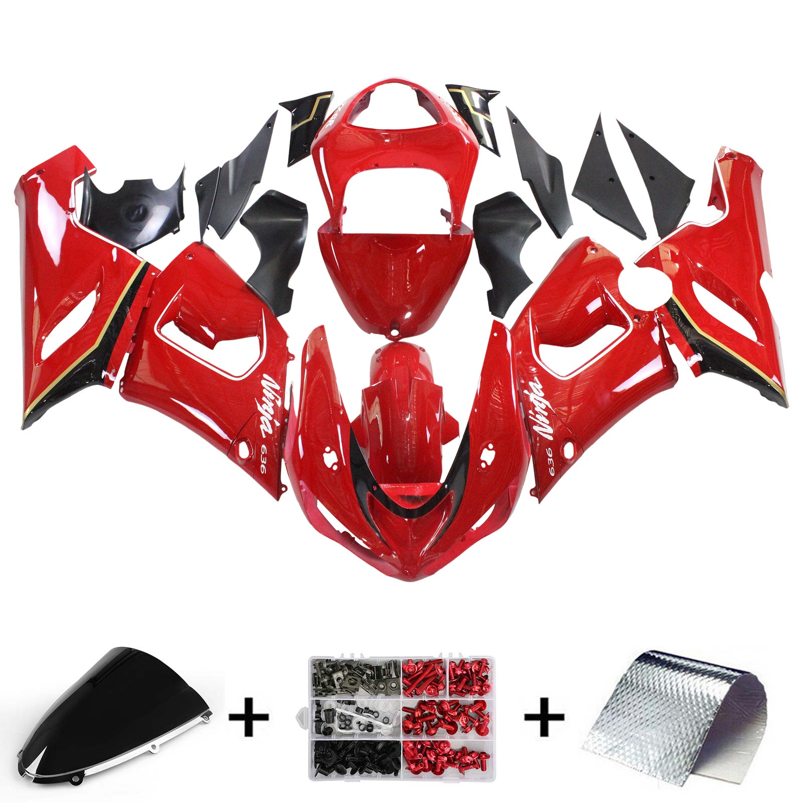 Kit Carenado Para Kawasaki ZX6R 636 2005-2006 Genérico