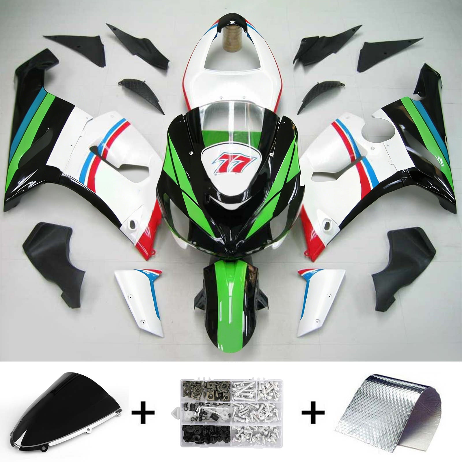 가와사키 ZX6R 636 2005-2006용 일반 페어링 키트