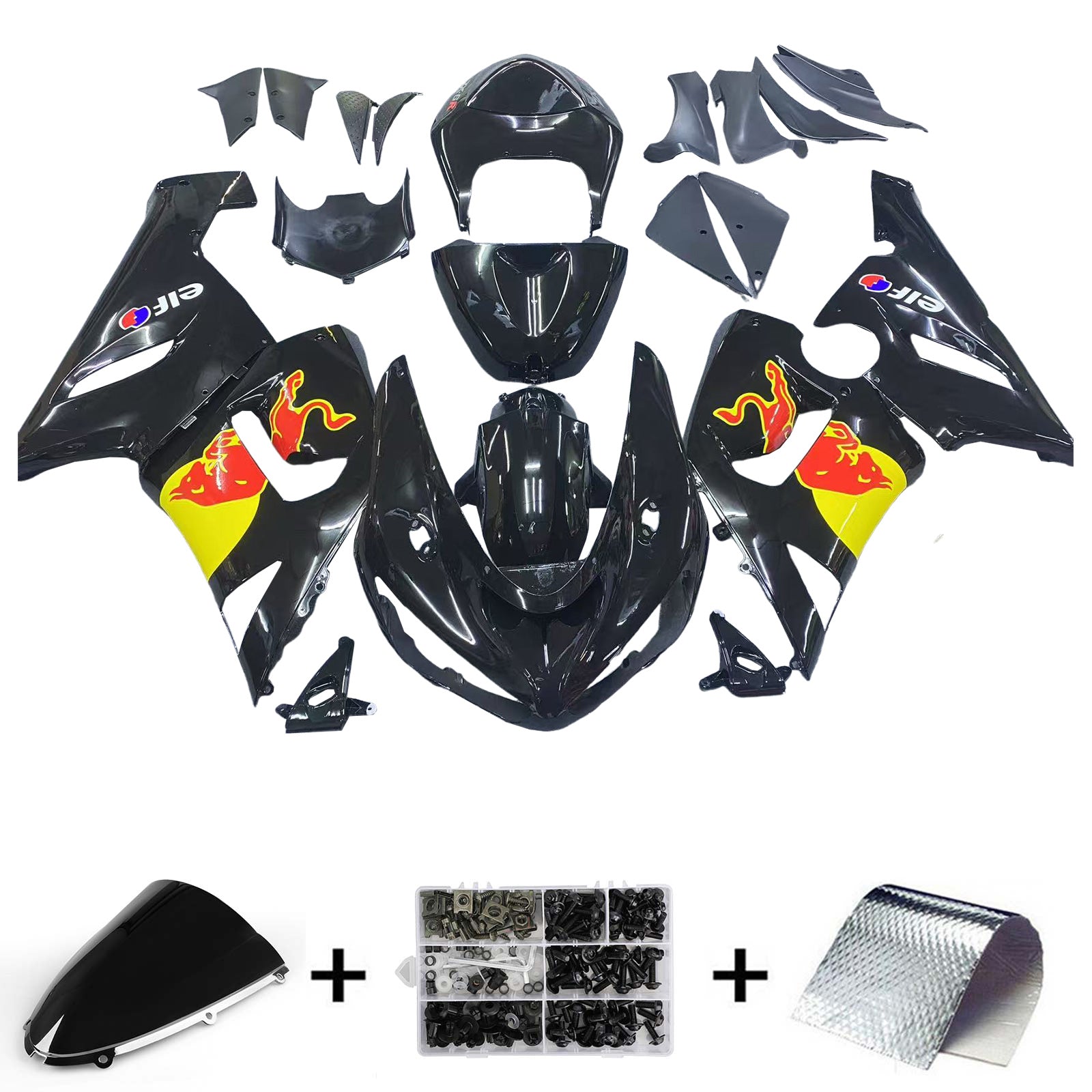 Kit Carenado Para Kawasaki ZX6R 636 2005-2006 Genérico