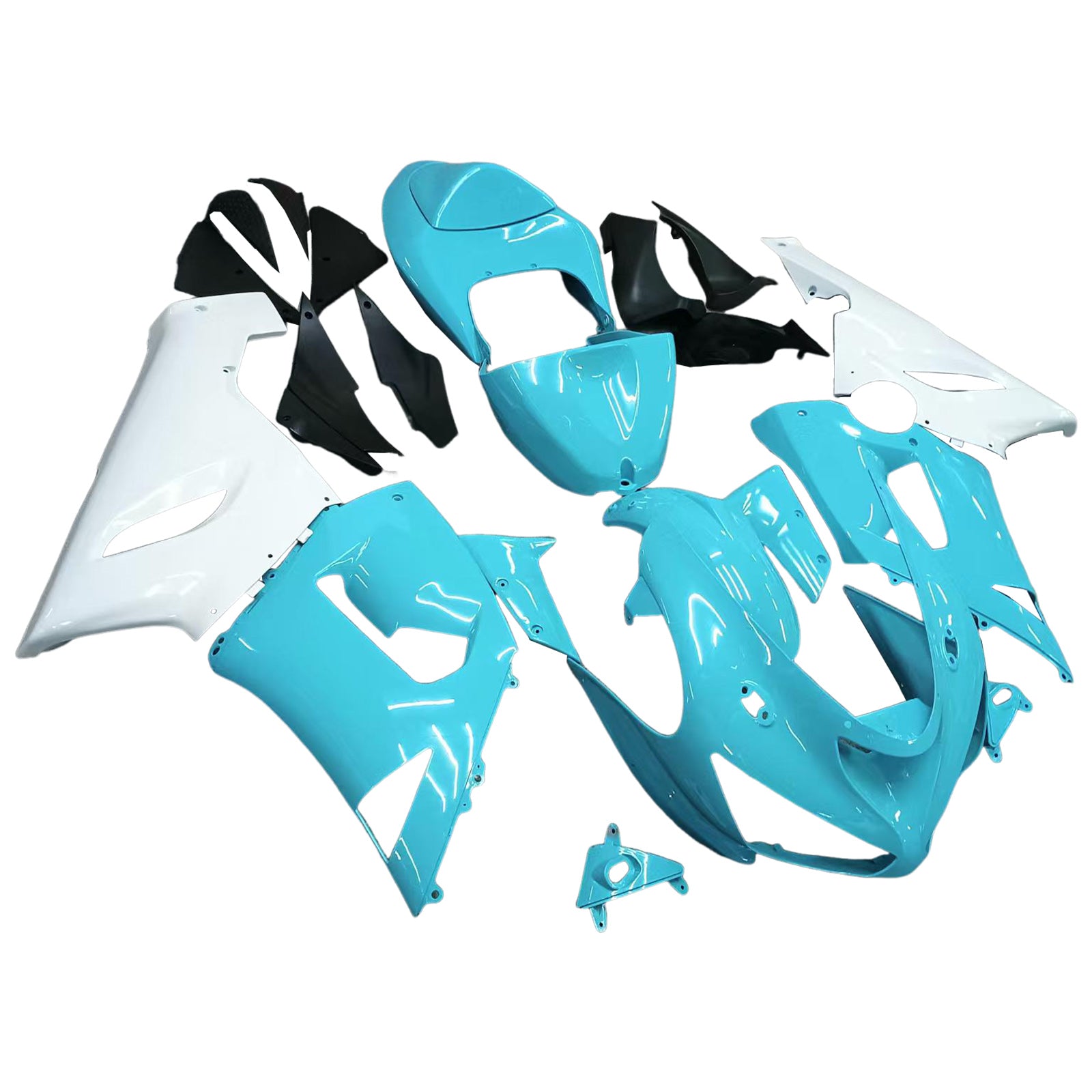 Injection Fairing Kit Bodywork Plastic ABS fit For Kawasaki ZX6R 636 2005-2006