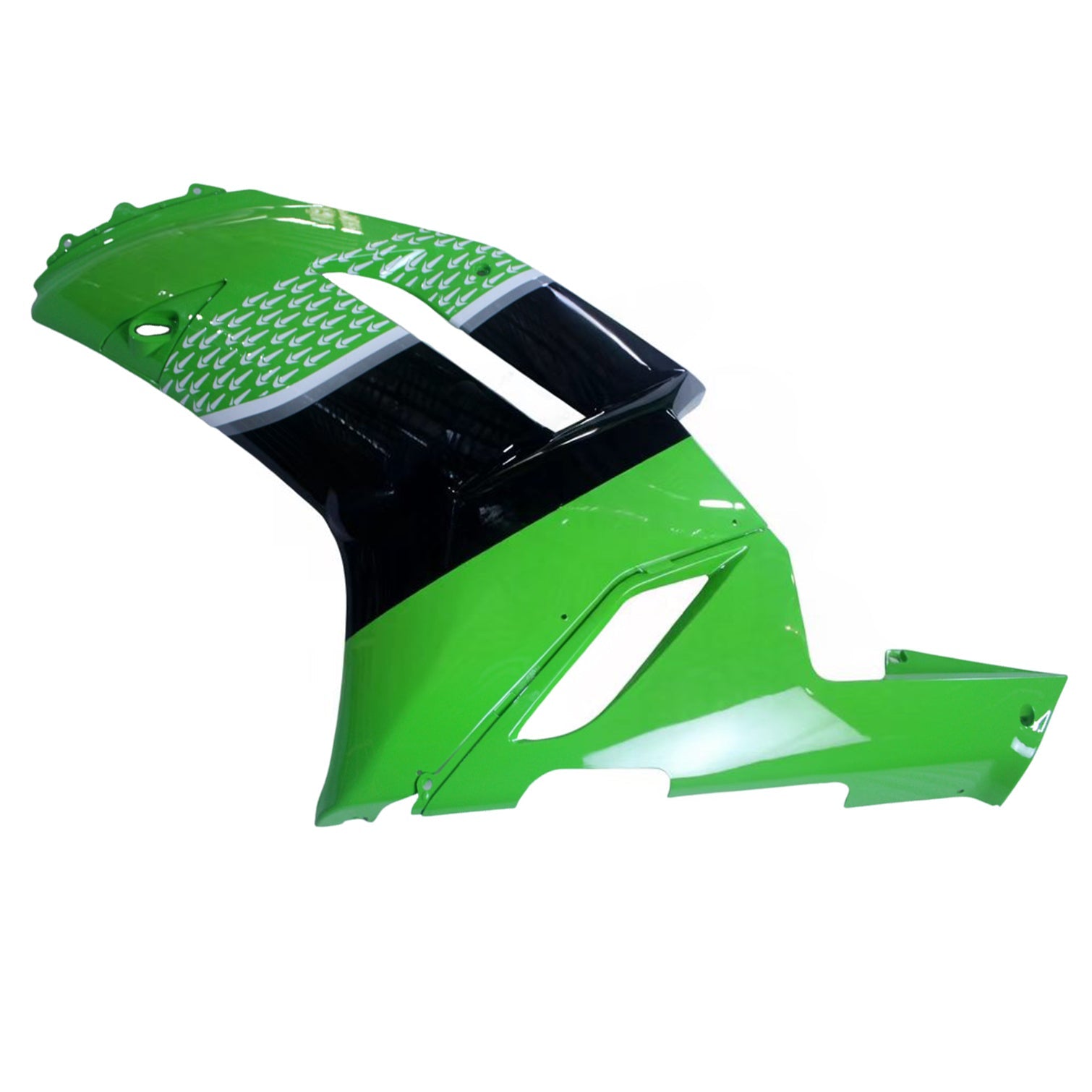 Fairings 2007-2008 Kawasaki ZX6R ZX636 Green Black ZX6R Generic