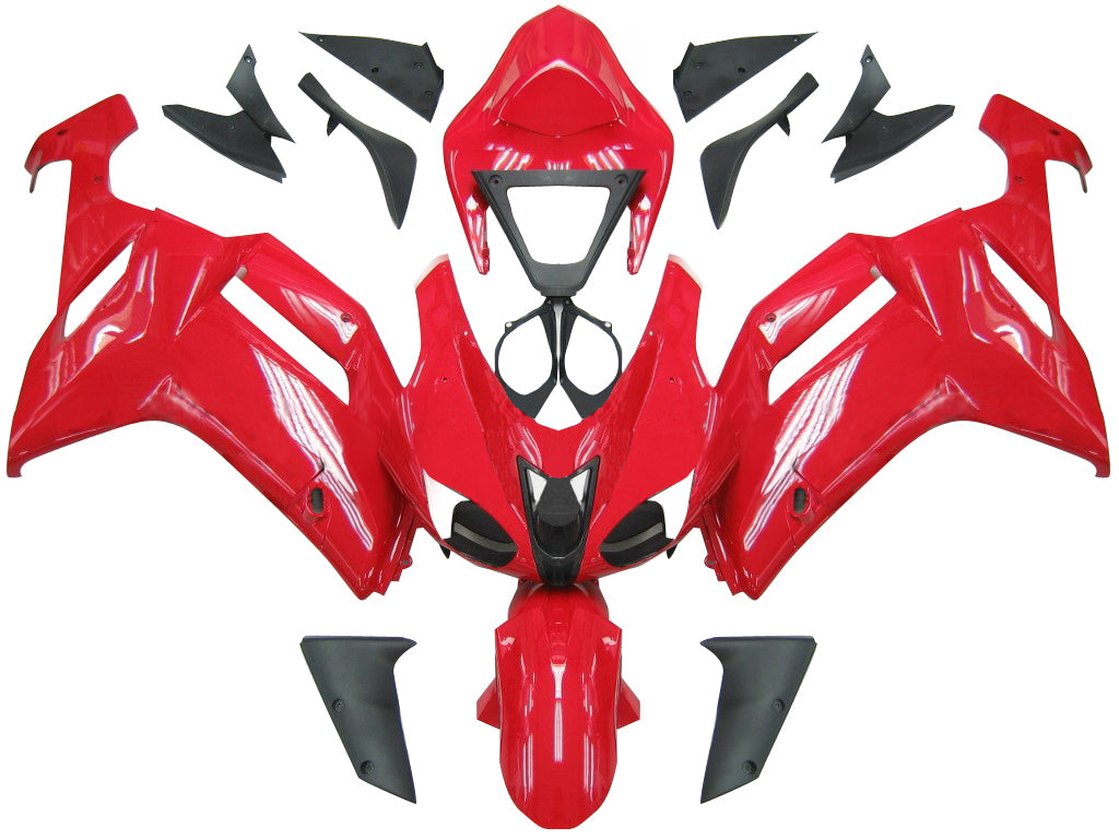 Carenados 2007-2008 Kawasaki ZX6R ZX636 Rojo Ninja ZX6R Genérico