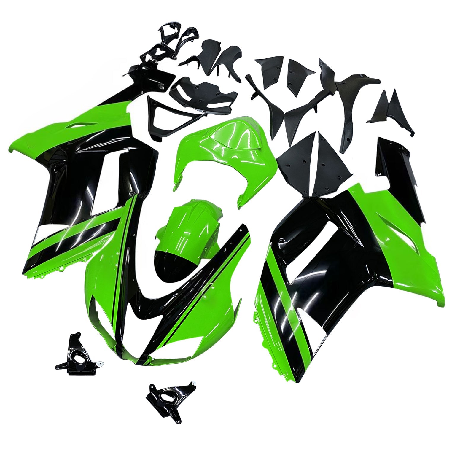 가와사키 ZX6R 636 2007-2008 페어링 키트 차체 플라스틱 ABS