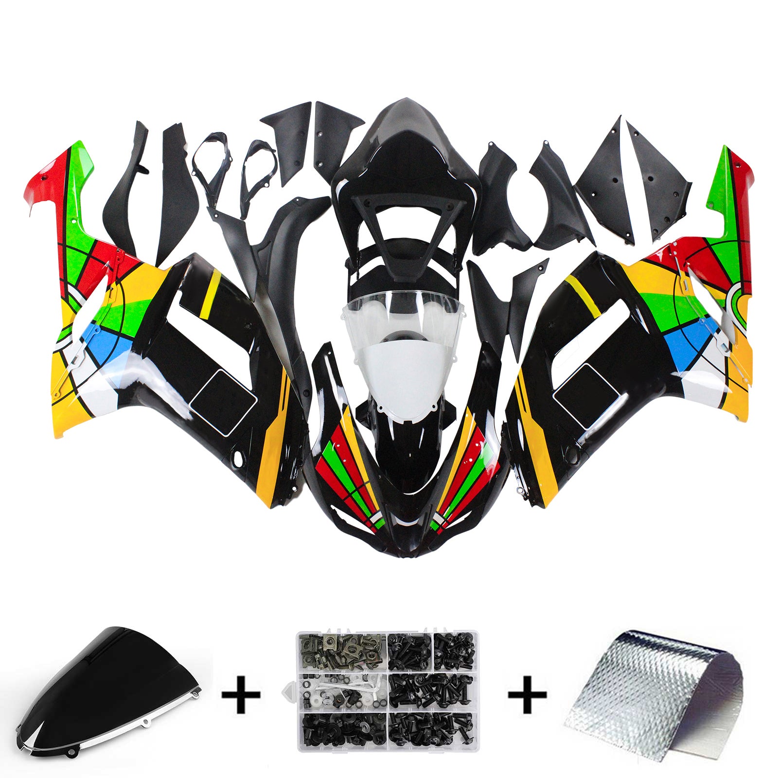 Fairing Kit For Kawasaki ZX6R 636 2007-2008 Generic