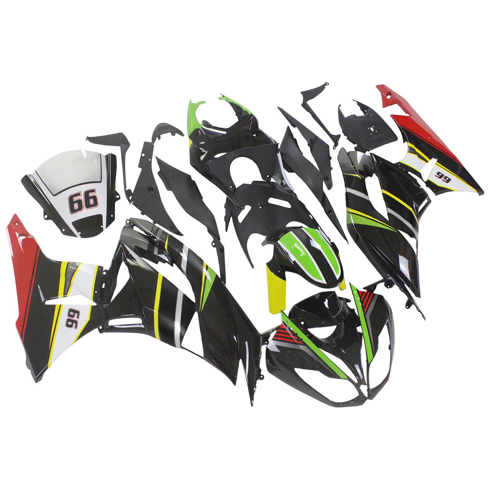 Kit Carenado Para Kawasaki ZX6R 636 2009-2012 Genérico