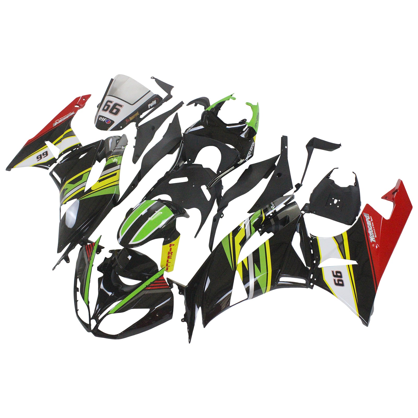 Kit Carenado Para Kawasaki ZX6R 636 2009-2012 Genérico