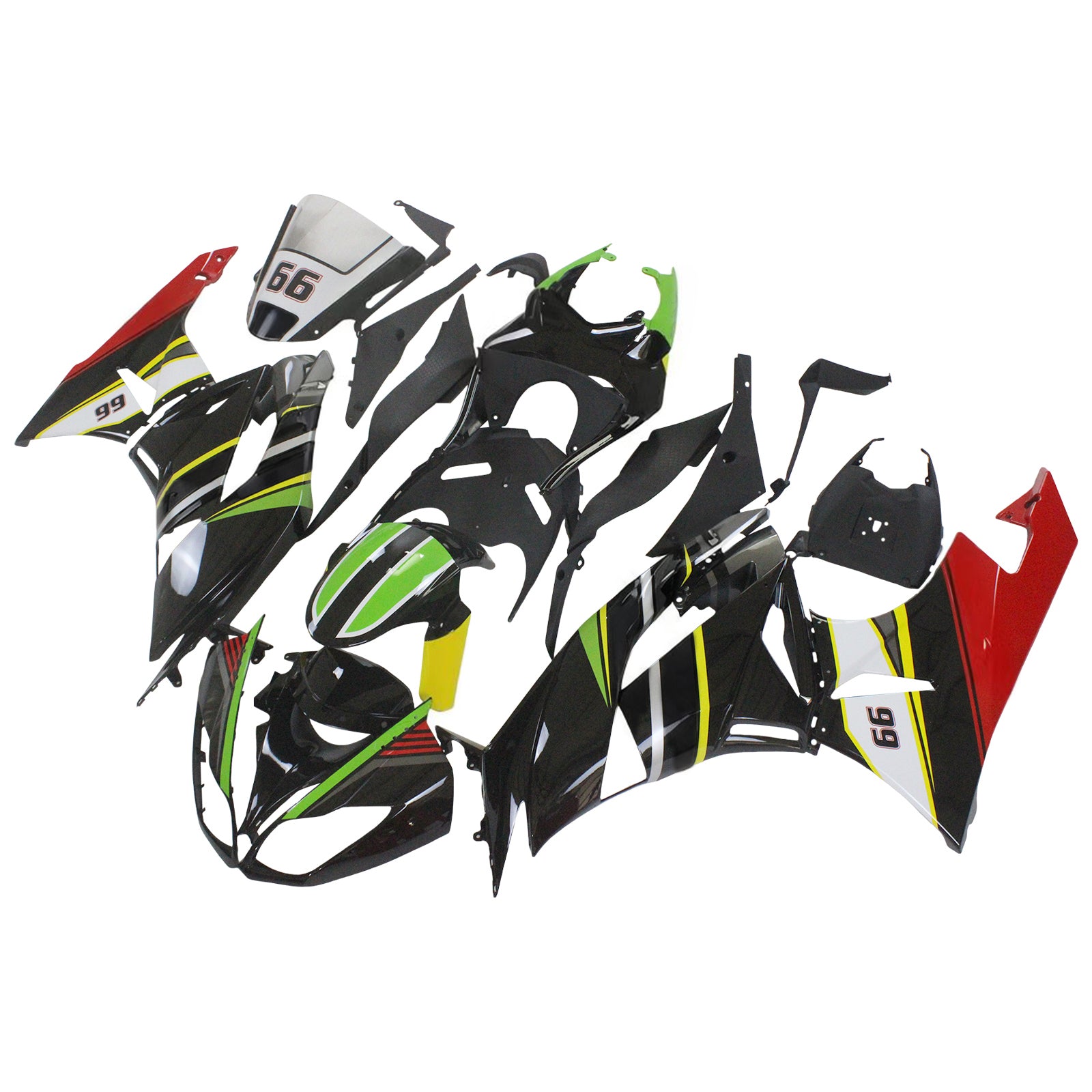 Kit Carenado Para Kawasaki ZX6R 636 2009-2012 Genérico