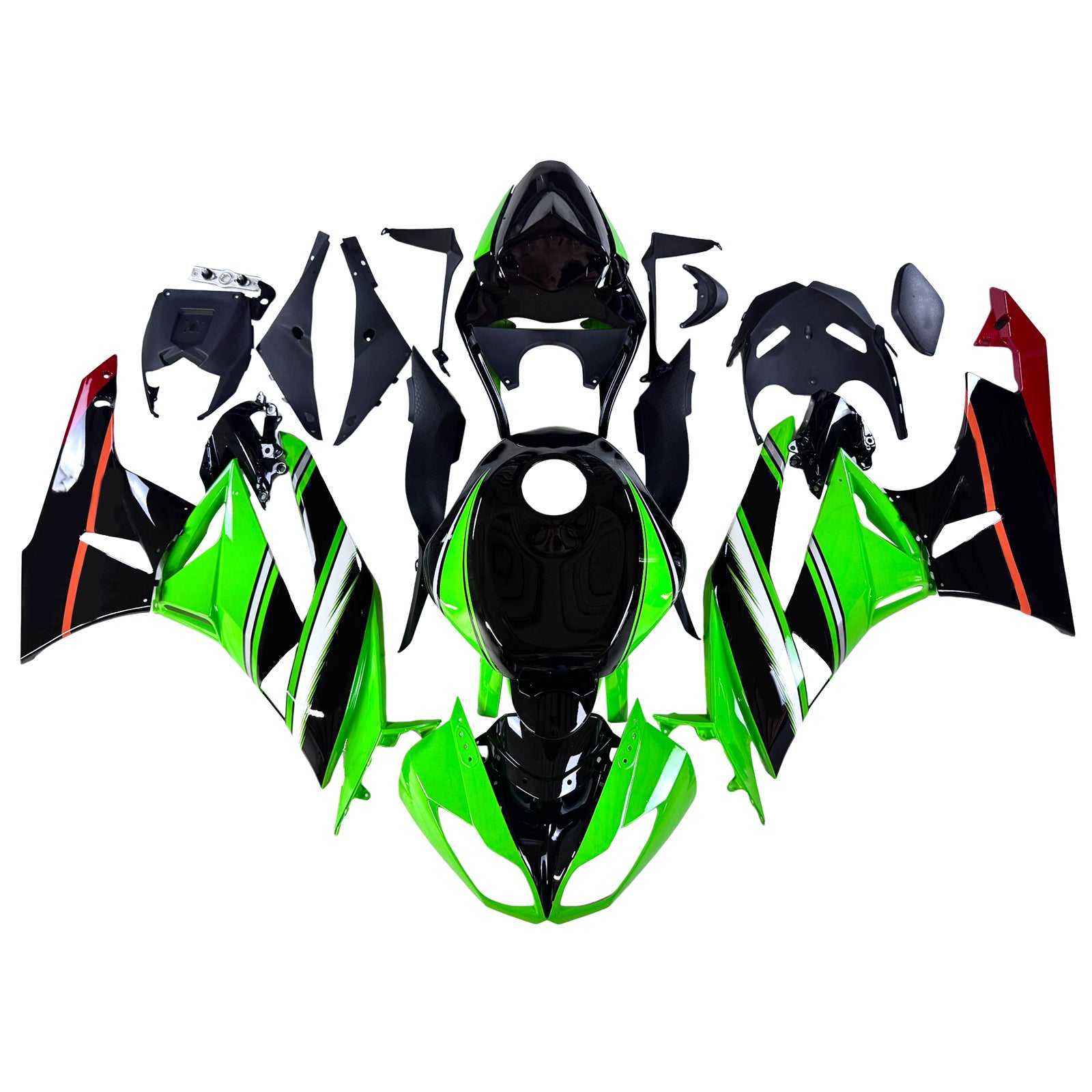 Kawasaki ZX6R 636 2009-2012 Fairing Kit Bodywork Plastic ABS