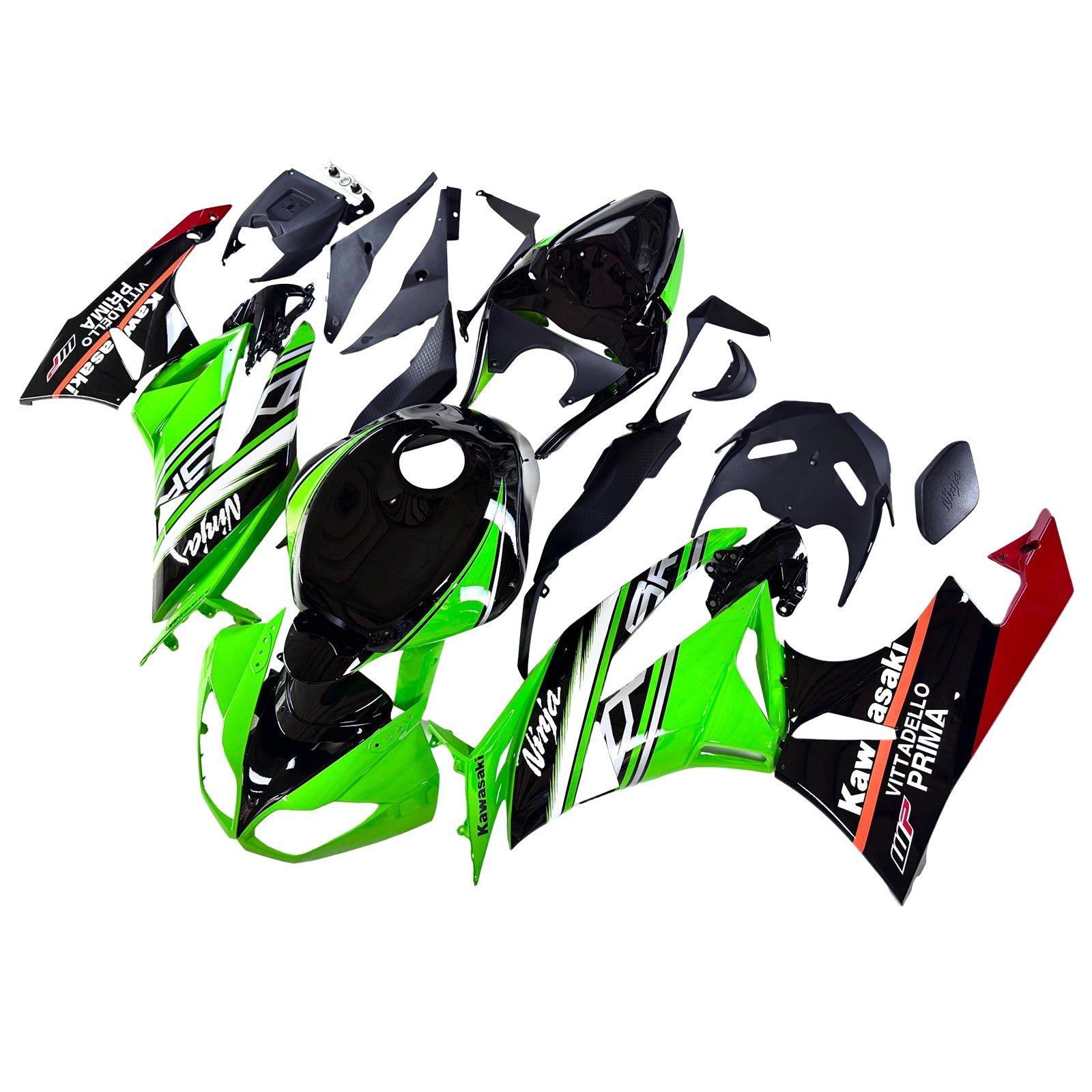 Kawasaki ZX6R 636 2009-2012 Fairing Kit Bodywork Plastic ABS