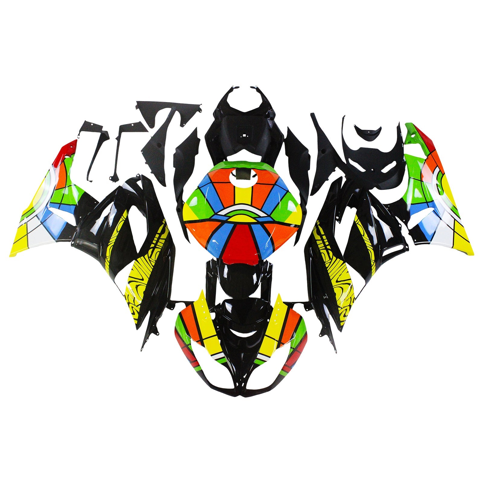 Kawasaki ZX6R 636 2009-2012 Fairing Kit Bodywork Plastic ABS