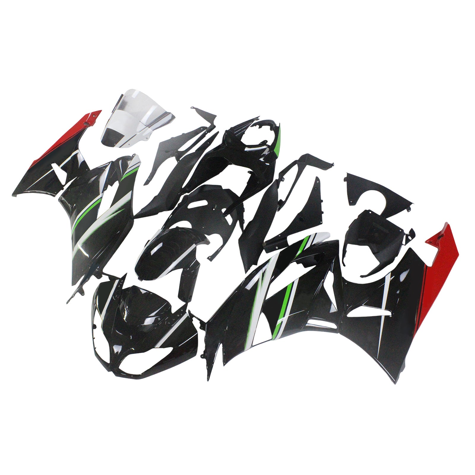 Kawasaki ZX6R 636 2009-2012 Fairing Kit Bodywork Plastic ABS