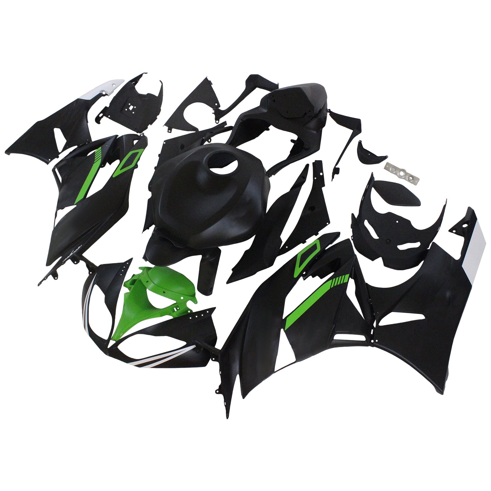 Kawasaki ZX6R 636 2009-2012 Fairing Kit Bodywork Plastic ABS