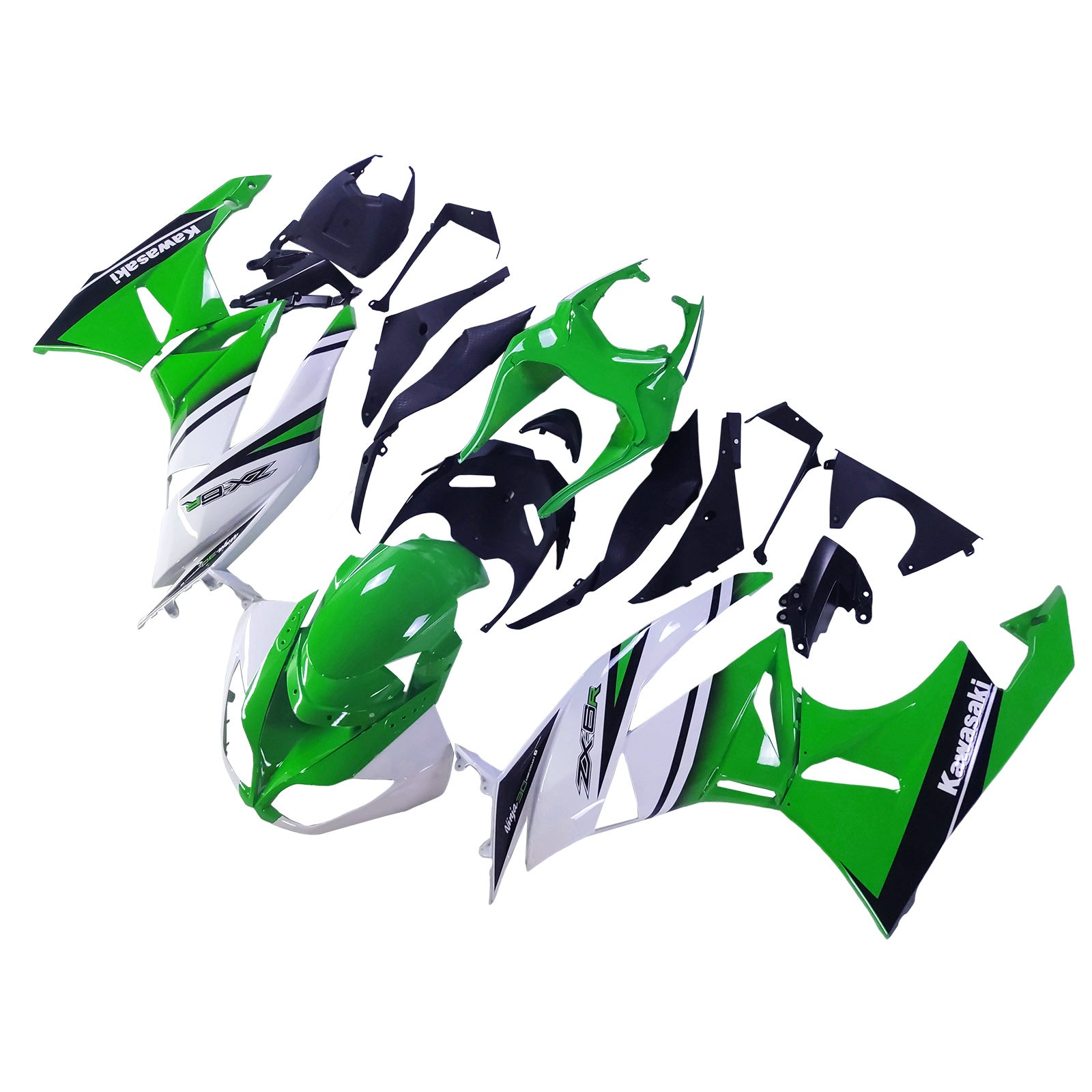 가와사키 ZX6R 636 2009-2012 페어링 키트 차체 플라스틱 ABS