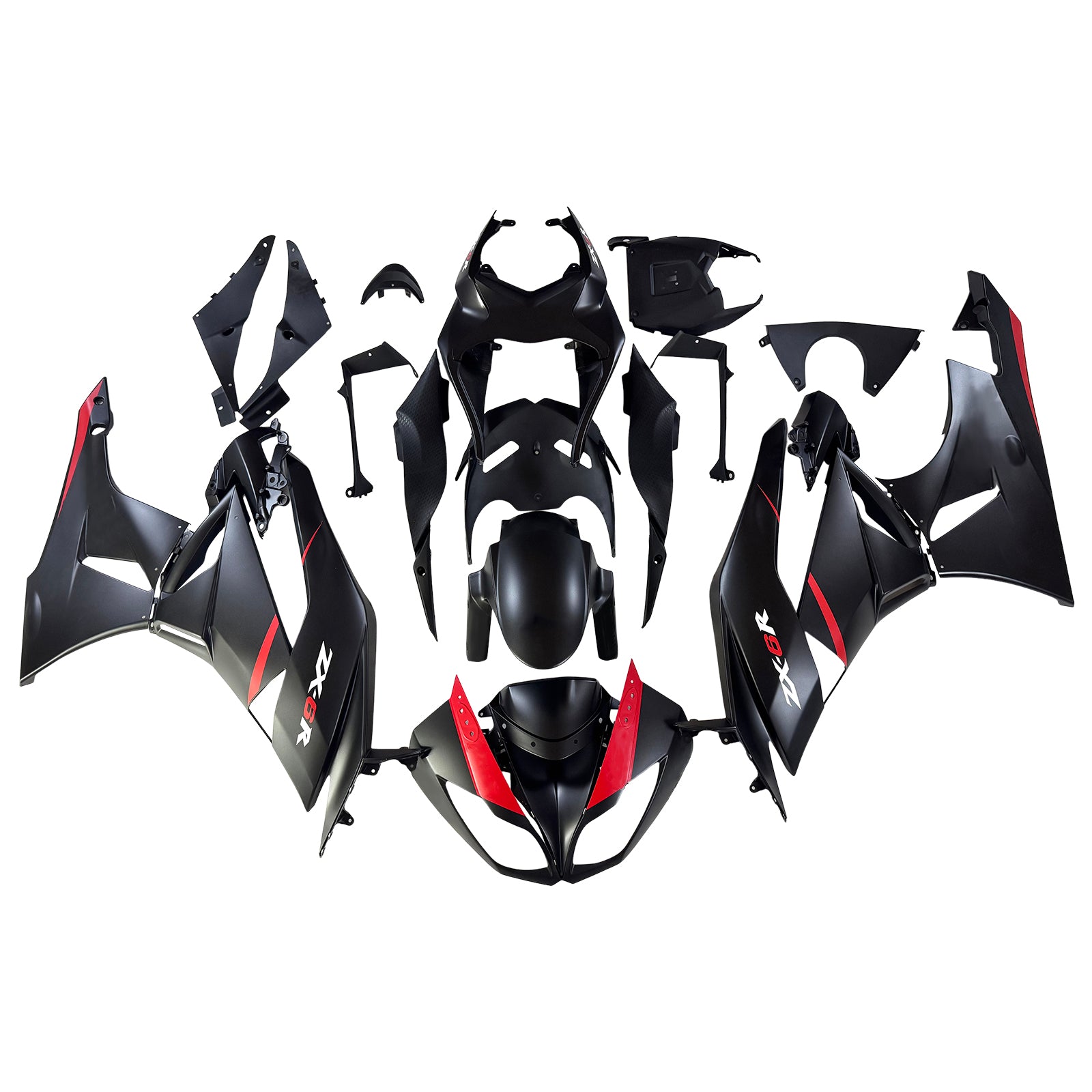 Injection Fairing Kit Bodywork Plastic ABS fit For 2009-2012 Kawasaki ZX6R 636
