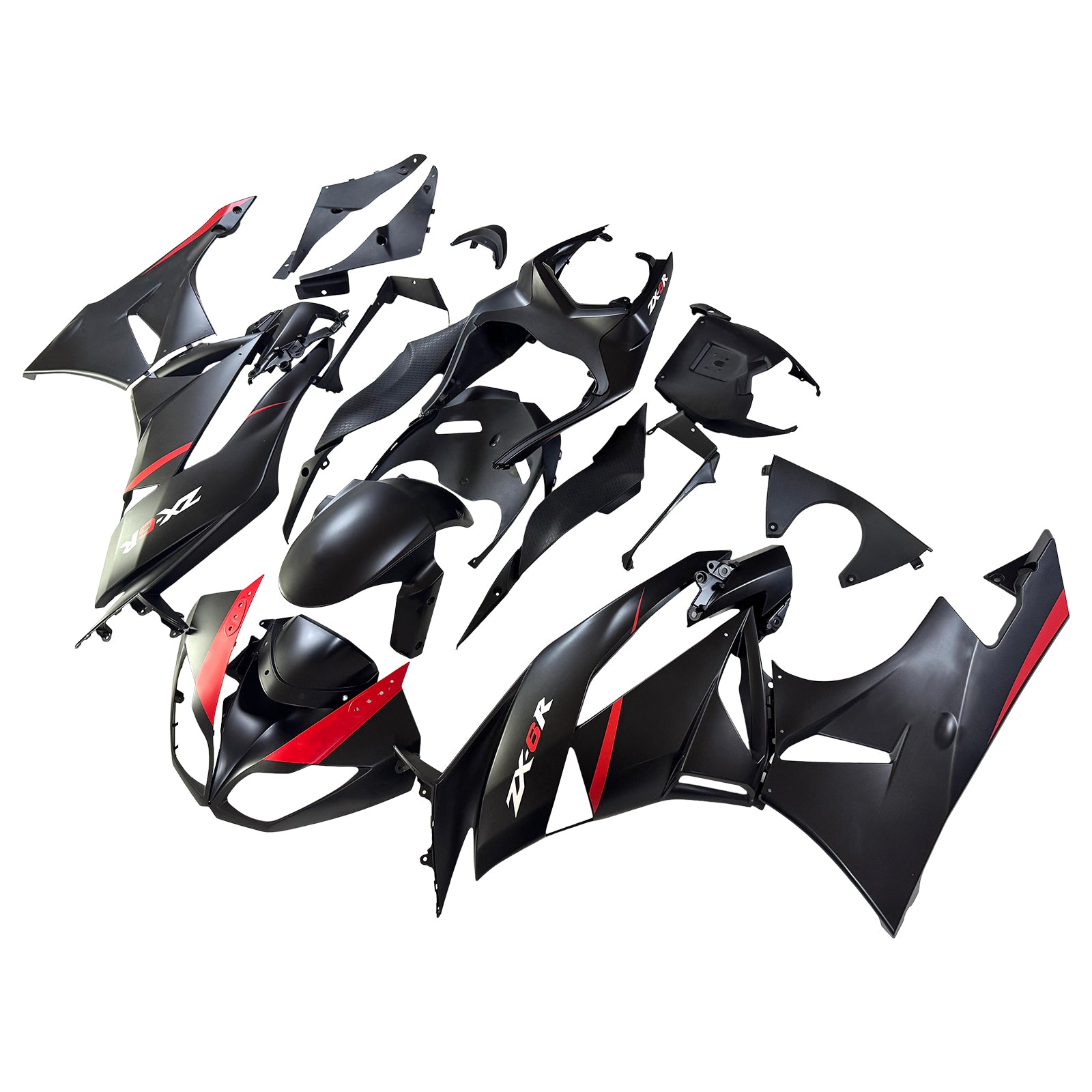 Injection Fairing Kit Bodywork Plastic ABS fit For 2009-2012 Kawasaki ZX6R 636