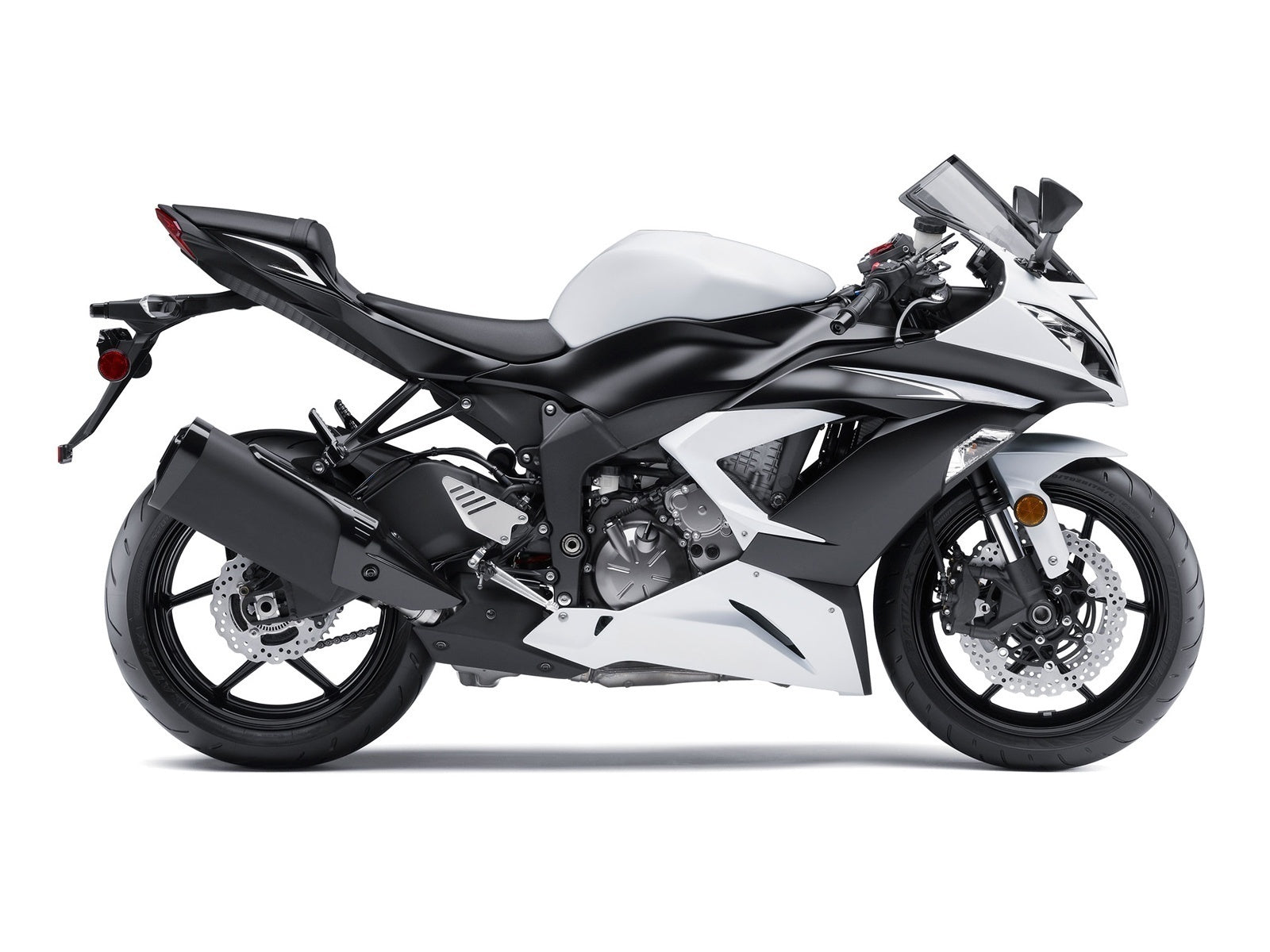 Carenados 2013-2018 Plásticos Kawasaki ZX6R 636 Blanco Ninja Genérico