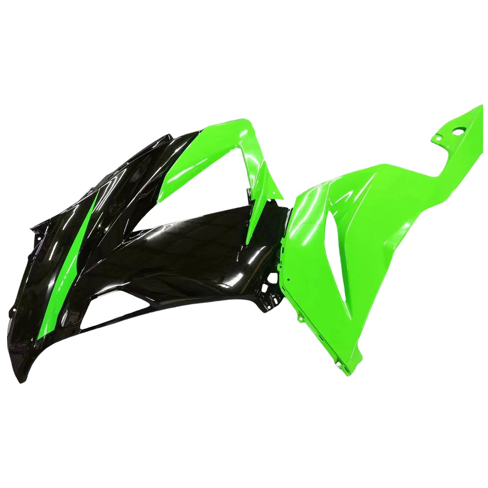 Carenados 2013-2018 Plásticos Kawasaki ZX6R 636 Verde Negro Ninja Genérico
