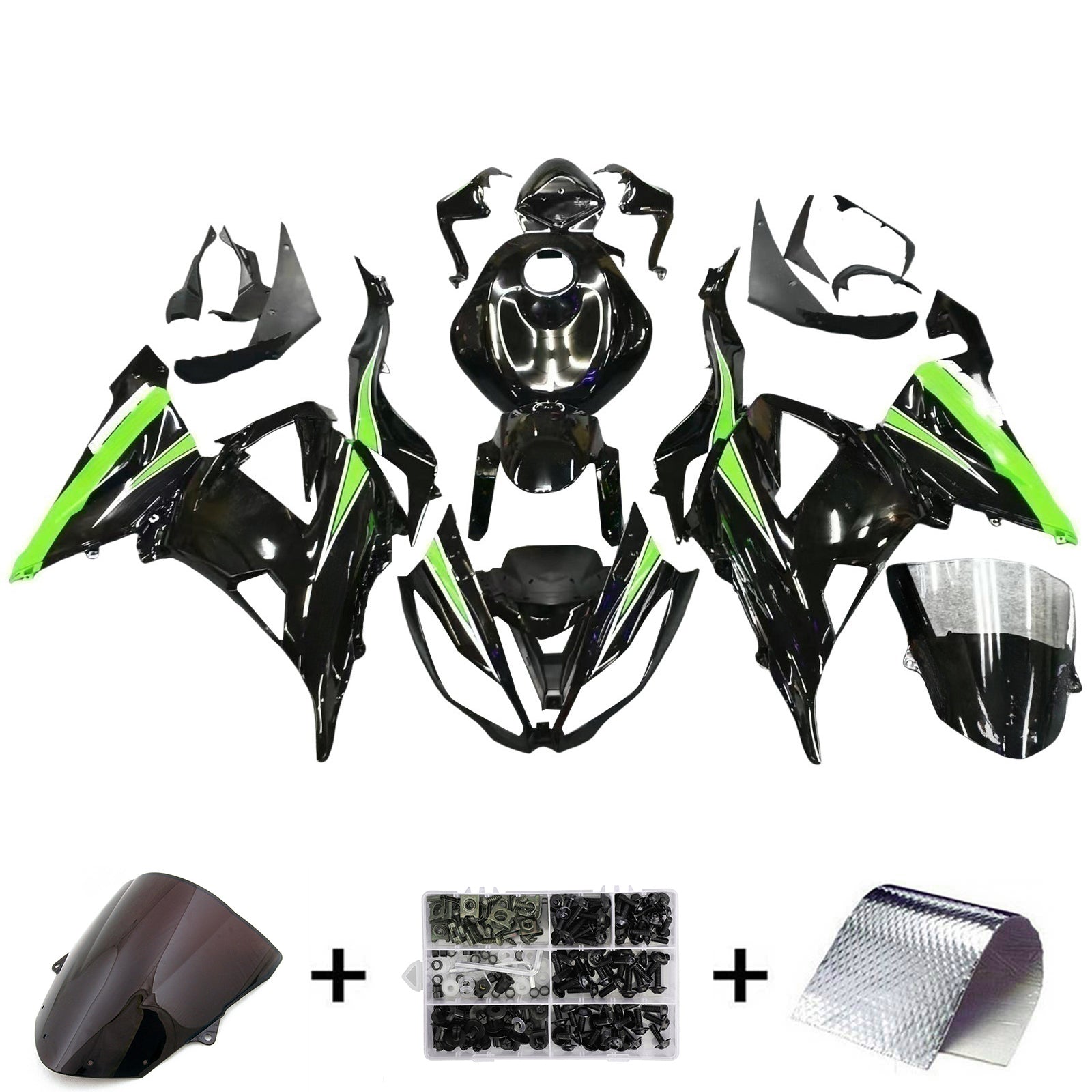 Kawasaki ZX6R 636 2013-2018 Fairing Kit Bodywork Plastic ABS