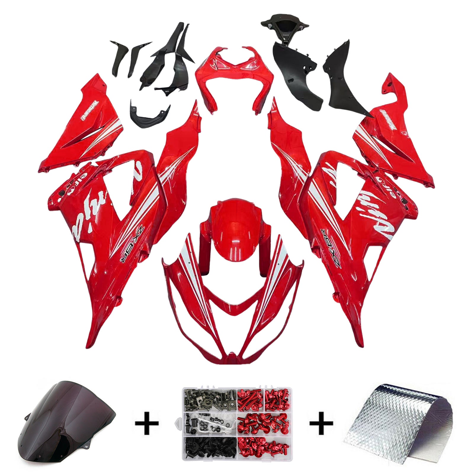 Kawasaki ZX6R 636 2013-2018 Fairing Kit Bodywork Plastic ABS