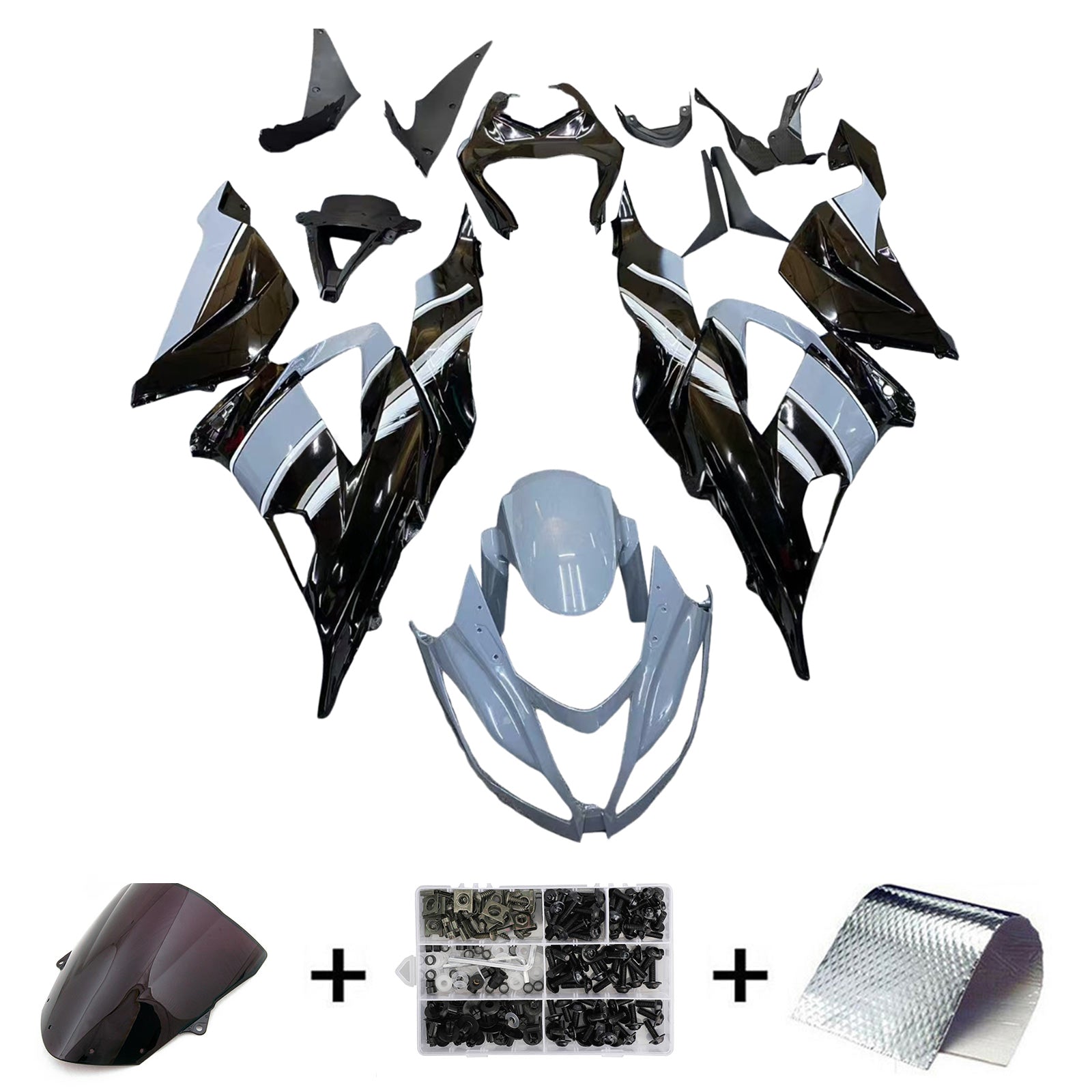 Kawasaki ZX6R 636 2013-2018 Fairing Kit Bodywork Plastic ABS