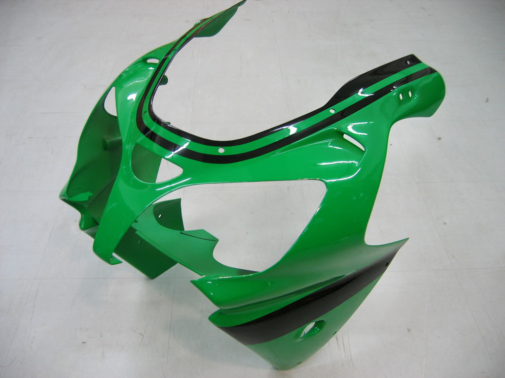 Fairings 2000-2001 Kawasaki ZX 9R Green Black No.14 ZX9R Generic