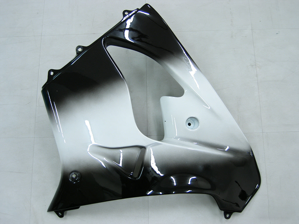 Carenados 2000-2001 Kawasaki ZX 9R Negro Blanco Oeste ZX9R Genérico