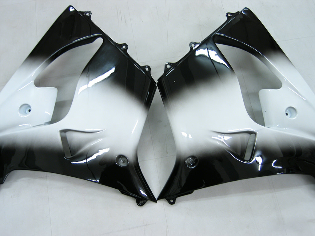 Carenados 2000-2001 Kawasaki ZX 9R Negro Blanco Oeste ZX9R Genérico