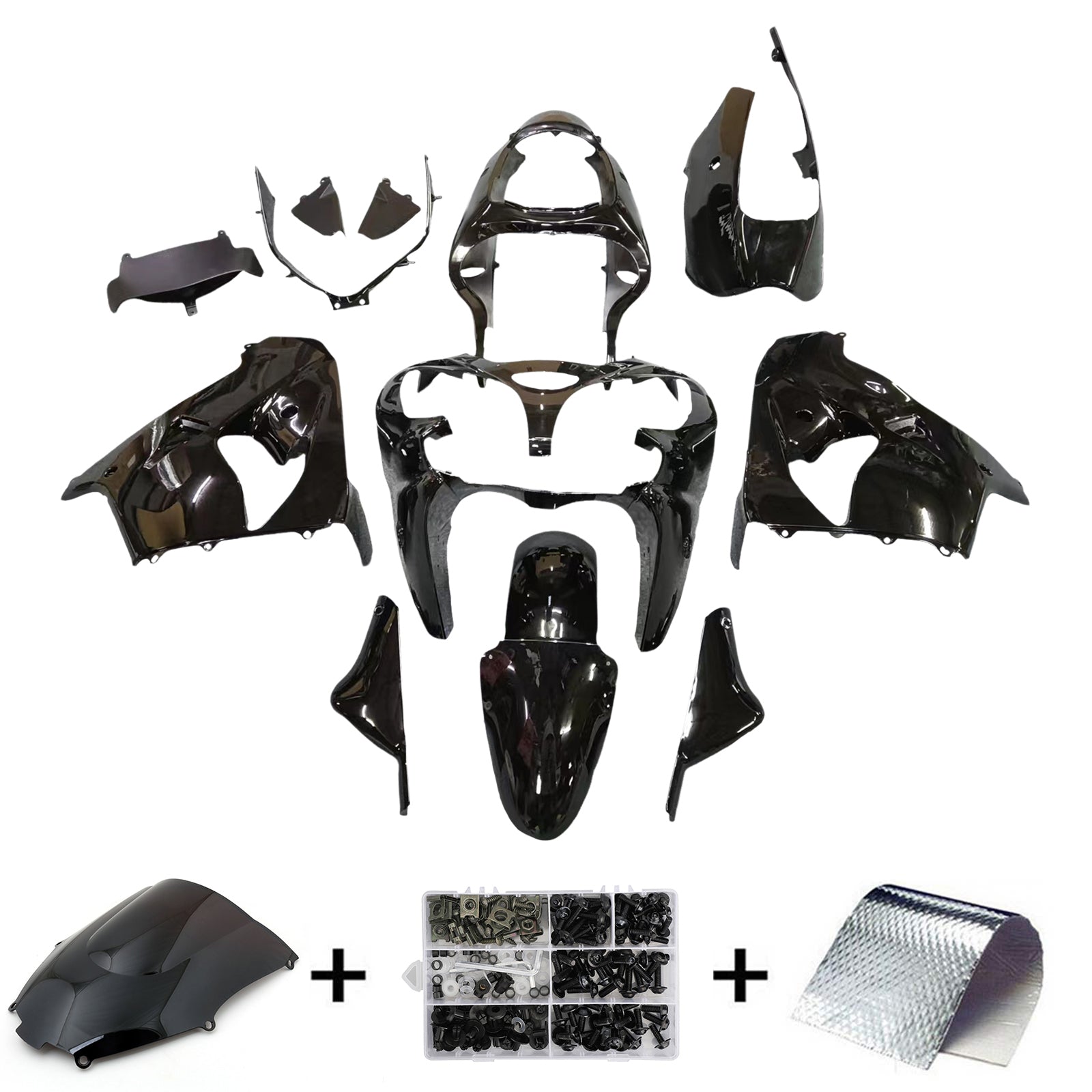 Injection Fairing Kit Bodywork Plastic ABS fit For Kawasaki ZX9R 2000-2001