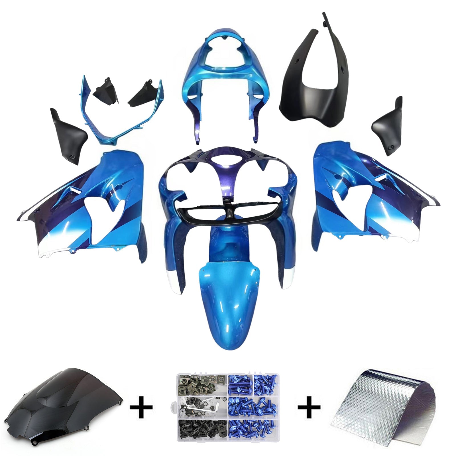 Kit Carenado Para Kawasaki ZX9R 2000-2001 Genérico