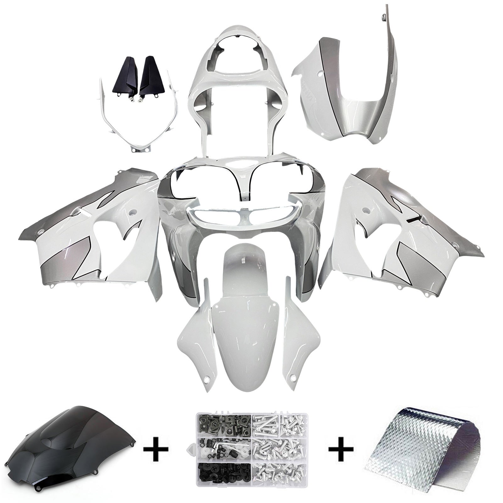 Kit Carenado Para Kawasaki ZX9R 2000-2001 Genérico