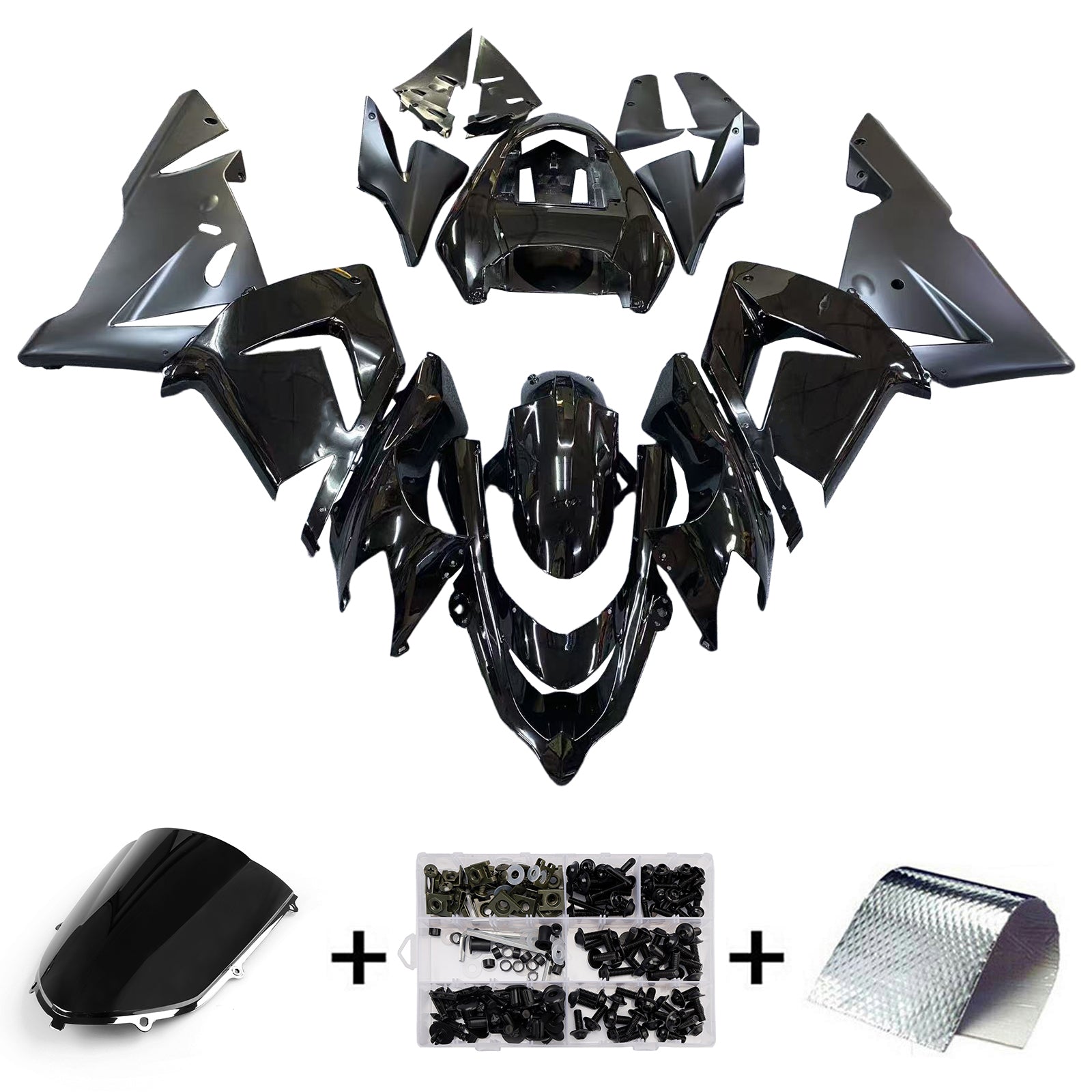 Carenados 2004-2005 Kawasaki ZX 10R All Black Ninja Genérico