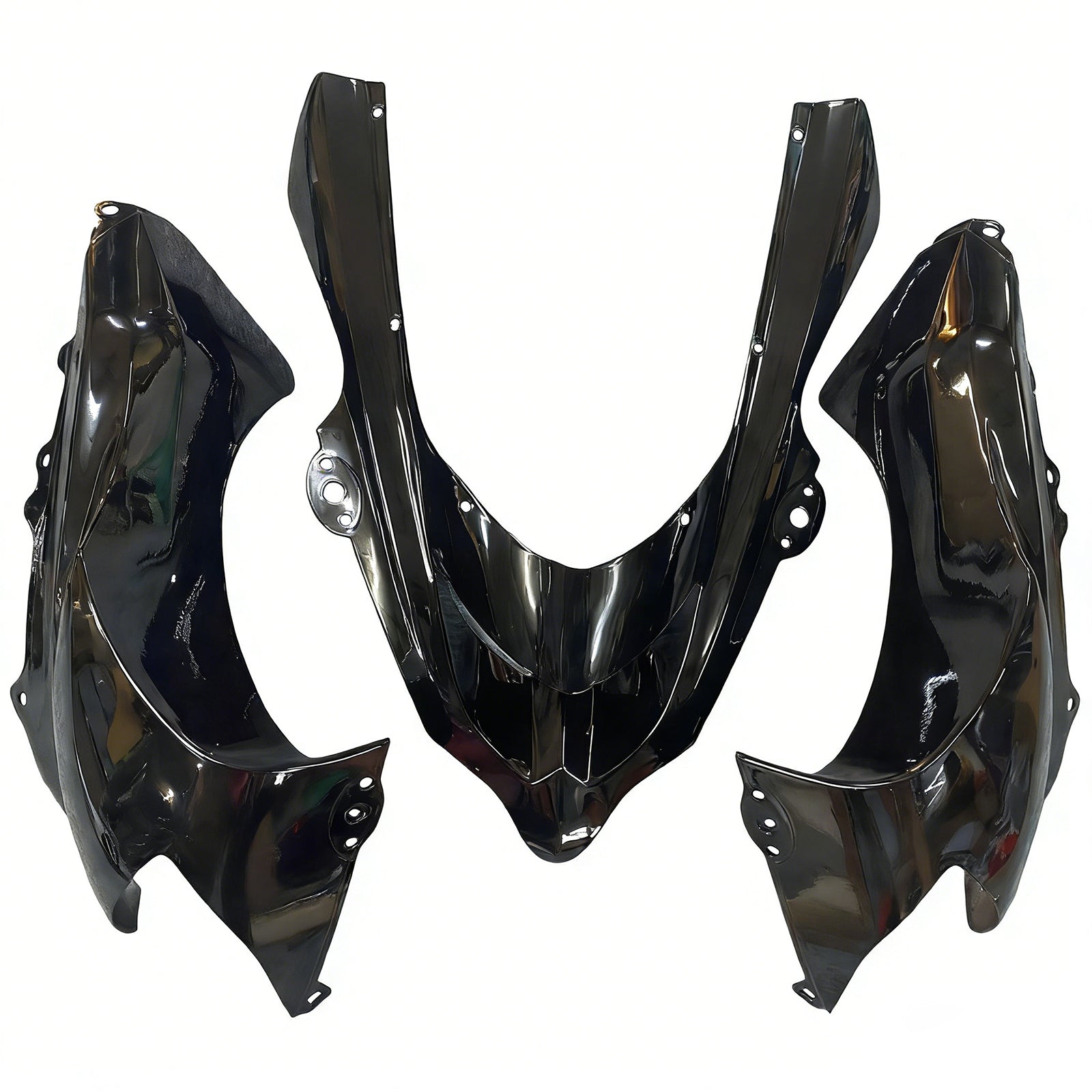 Fairings 2004-2005 Kawasaki ZX 10R Black White West Ninja