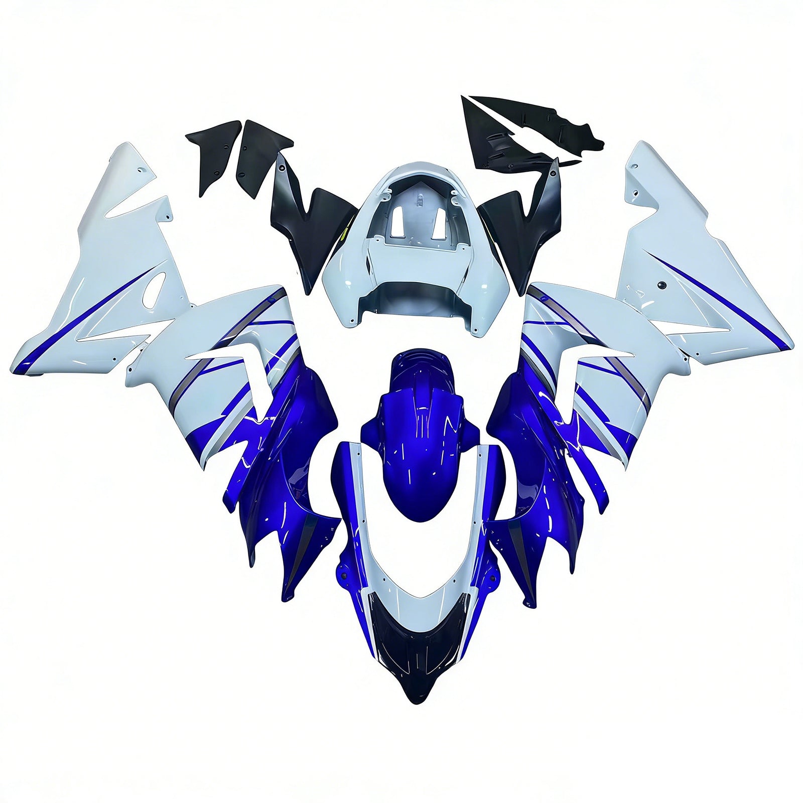 Fairings 2004-2005 Kawasaki ZX 10R Blue White FIAT Generic
