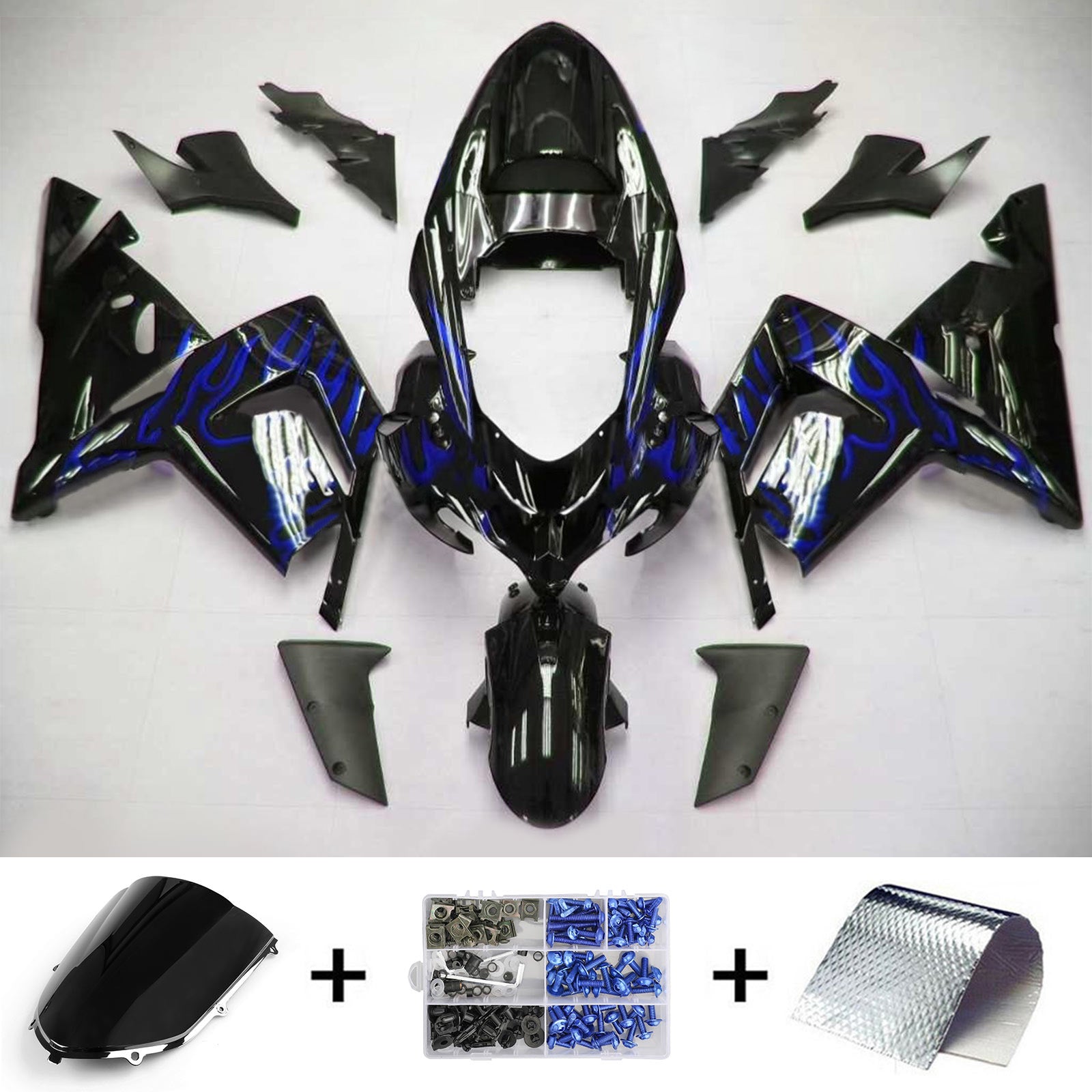 Kit Carenado Para Kawasaki ZX10R 2004-2005 Genérico