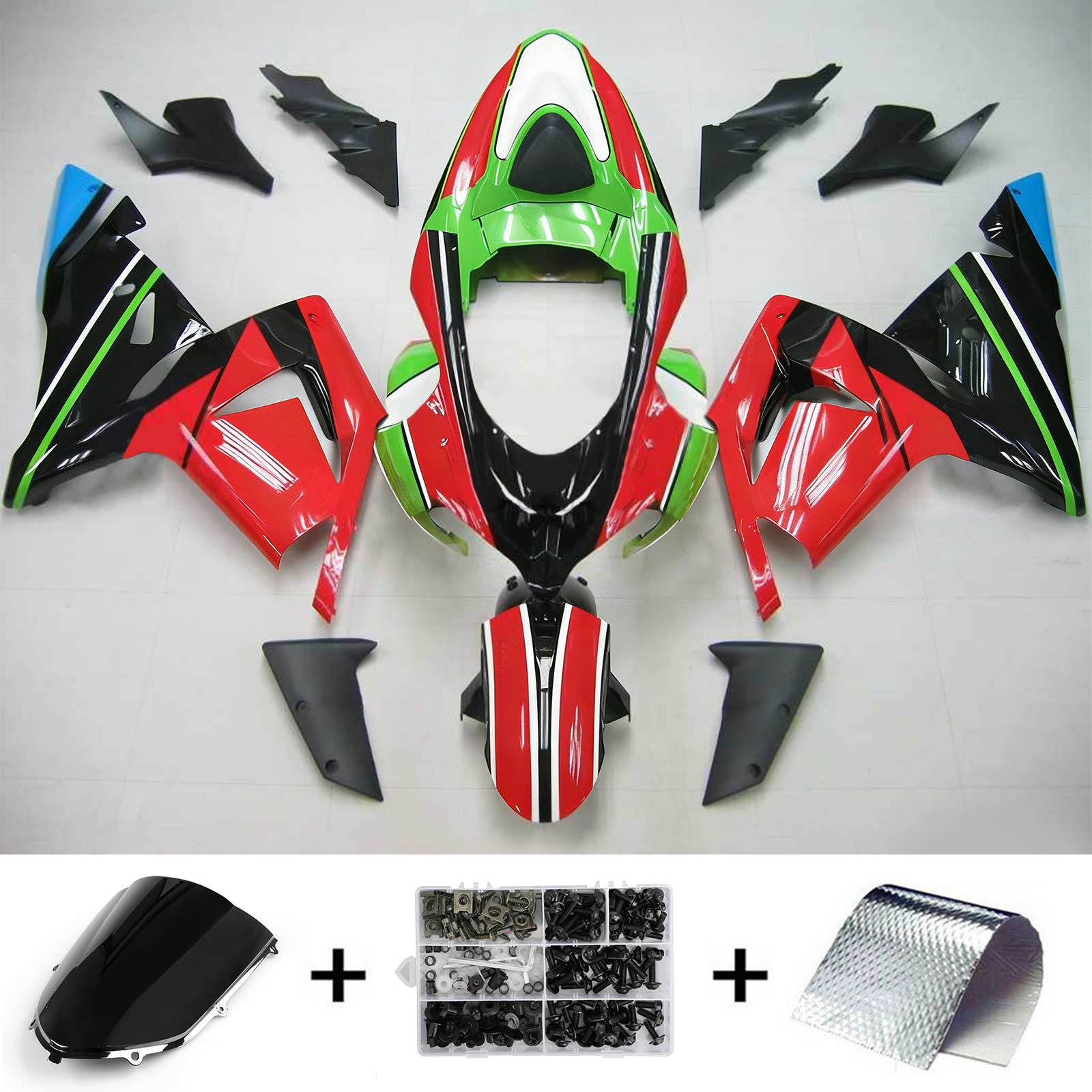 Kit Carenado Para Kawasaki ZX10R 2004-2005 Genérico