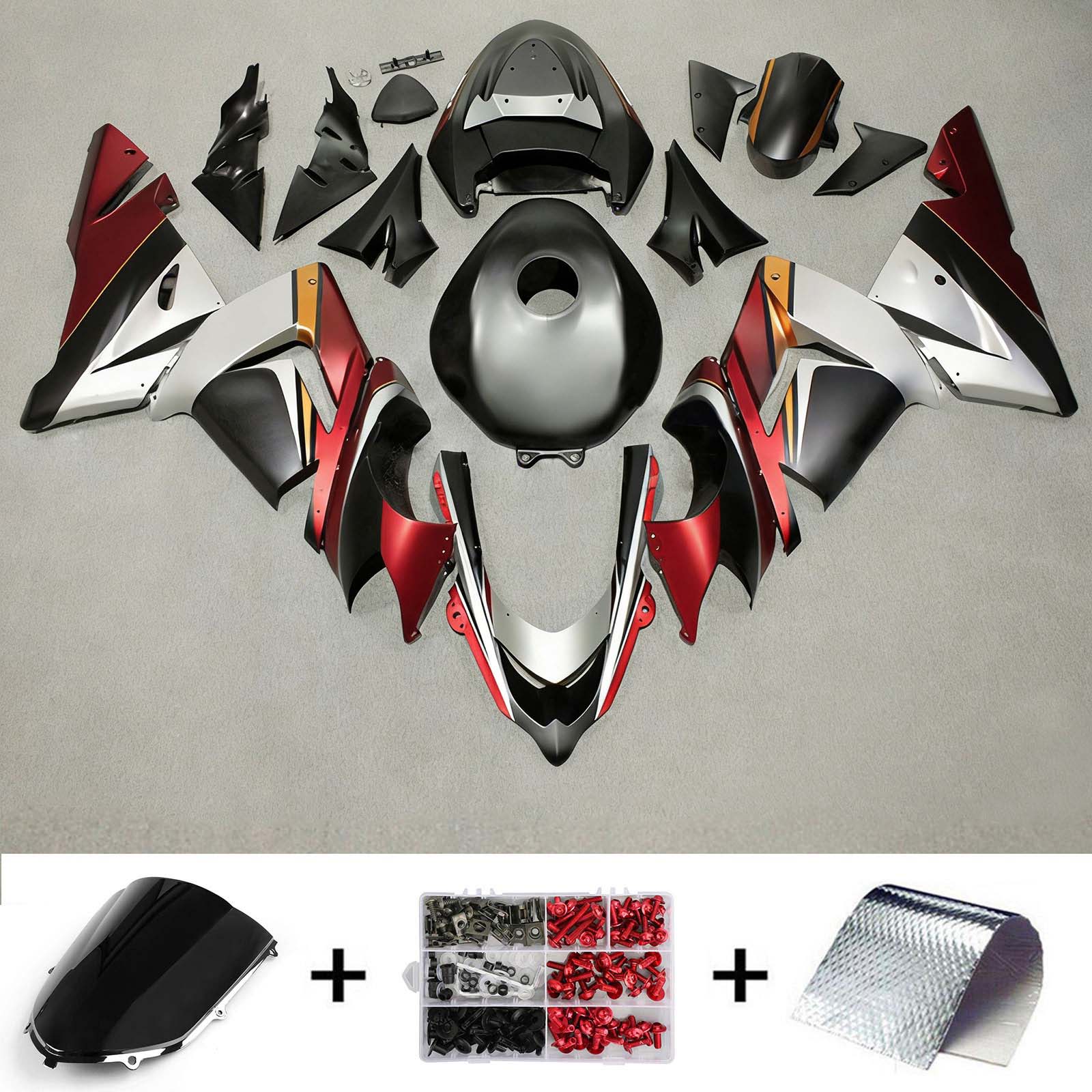 Kawasaki ZX10R 2004-2005 Fairing Kit Bodywork Plastic ABS