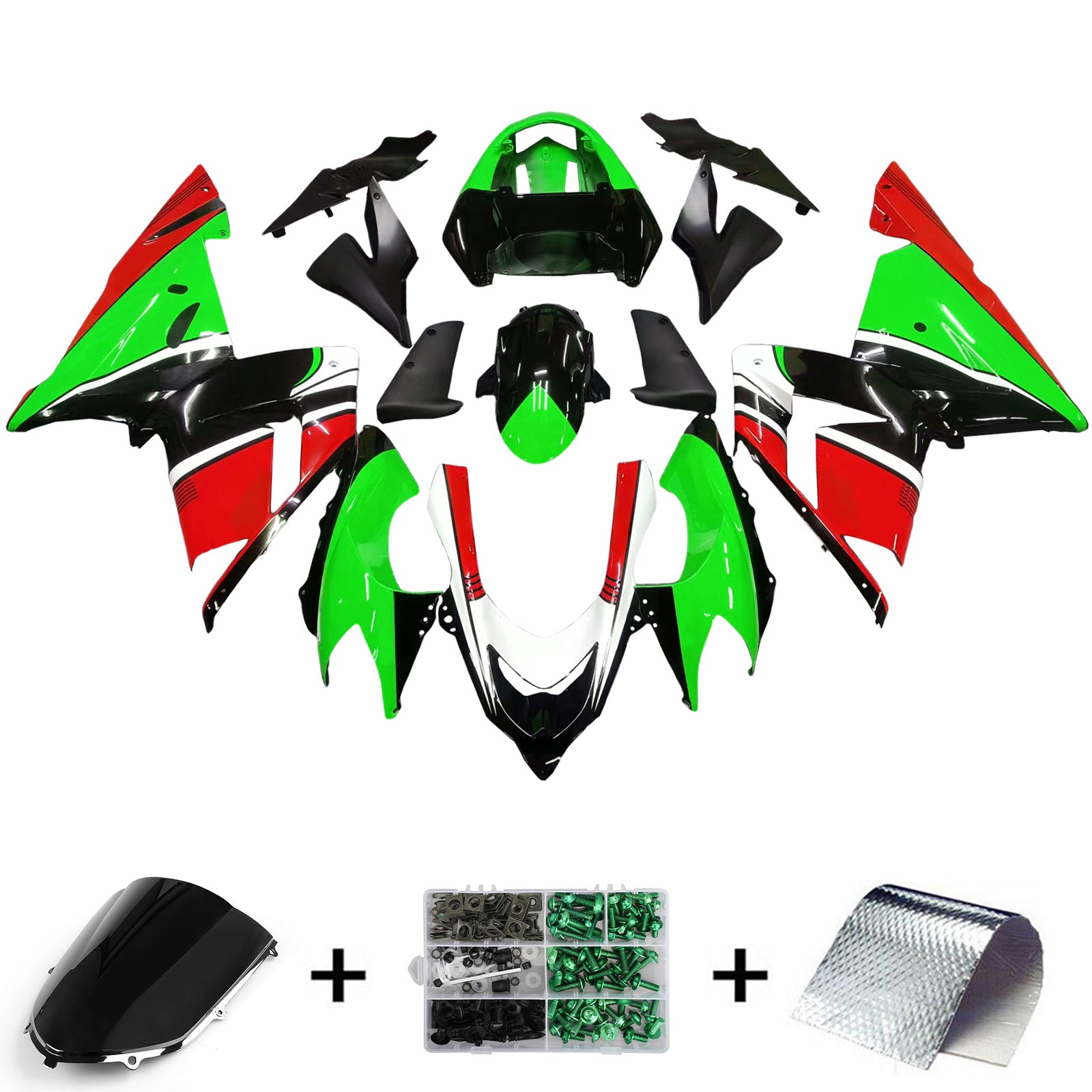 Kawasaki ZX10R 2004-2005 Fairing Kit Bodywork Plastic ABS