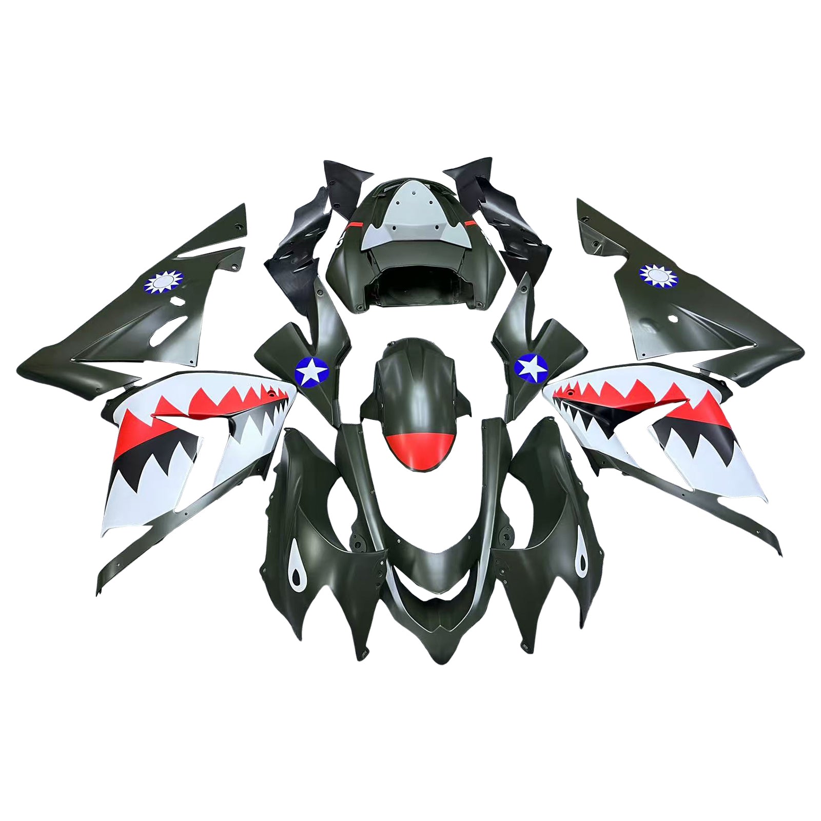 Kawasaki ZX10R 2004-2005 Fairing Kit Bodywork Plastic ABS