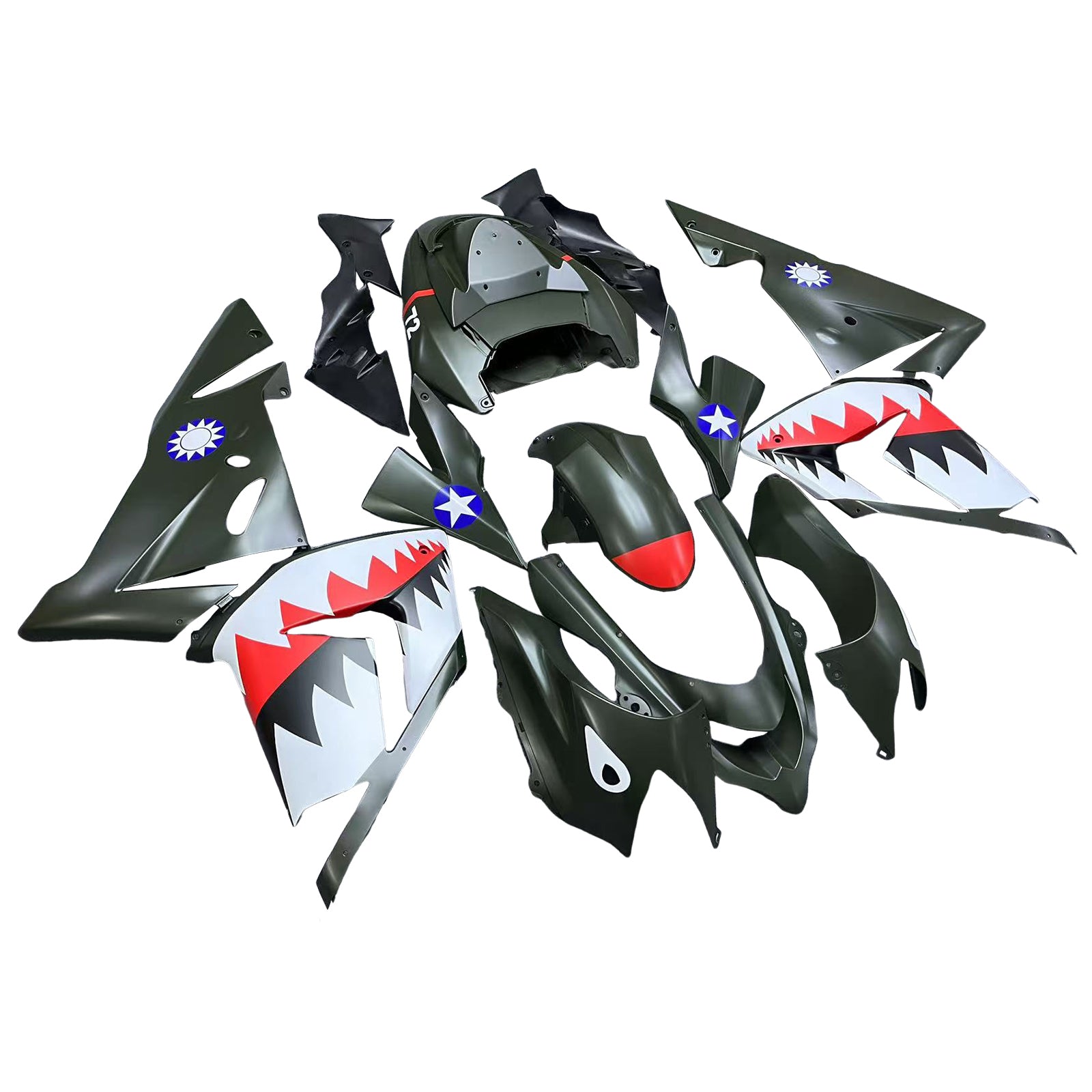 Kawasaki ZX10R 2004-2005 Fairing Kit Bodywork Plastic ABS