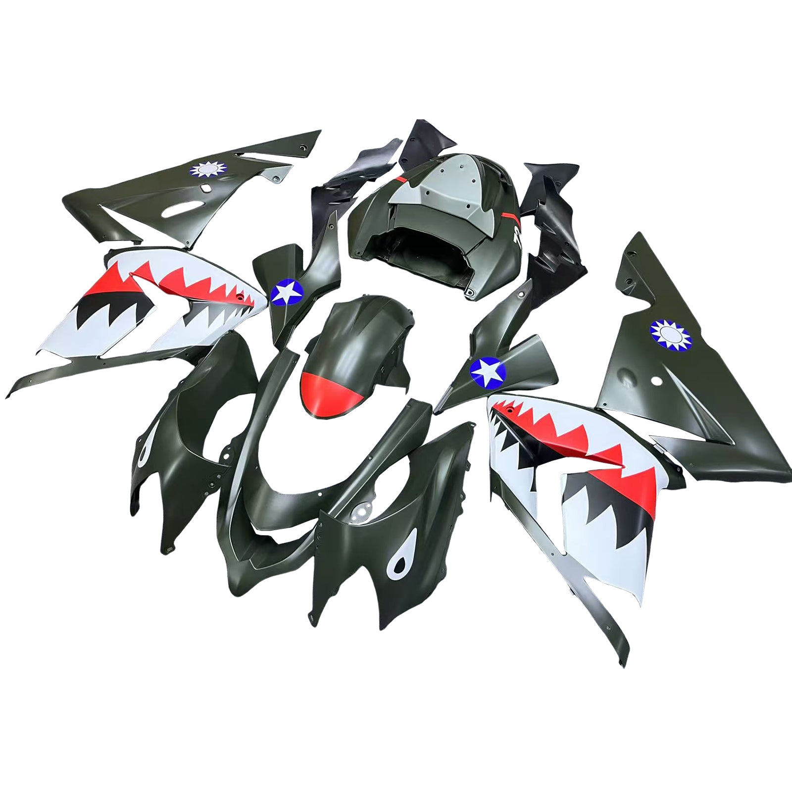 Kawasaki ZX10R 2004-2005 Fairing Kit Bodywork Plastic ABS