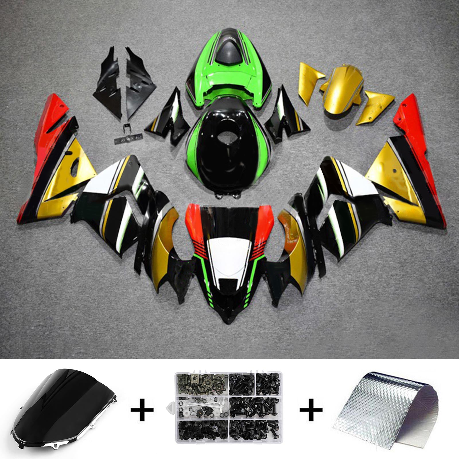 Kawasaki ZX10R 2004-2005 Fairing Kit Bodywork Plastic ABS