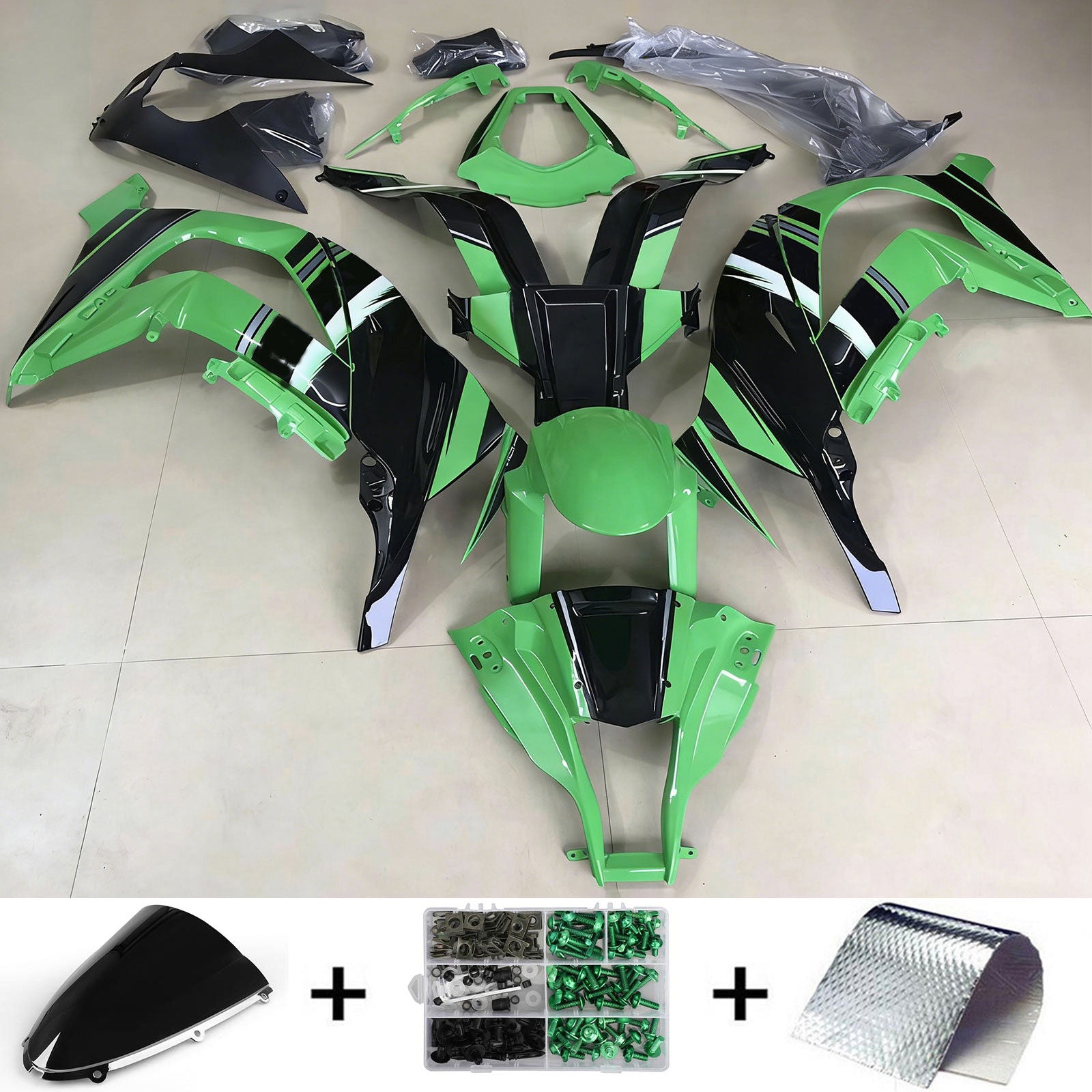 Kawasaki ZX10R 2006-2007 Fairing Kit Bodywork Plastic ABS